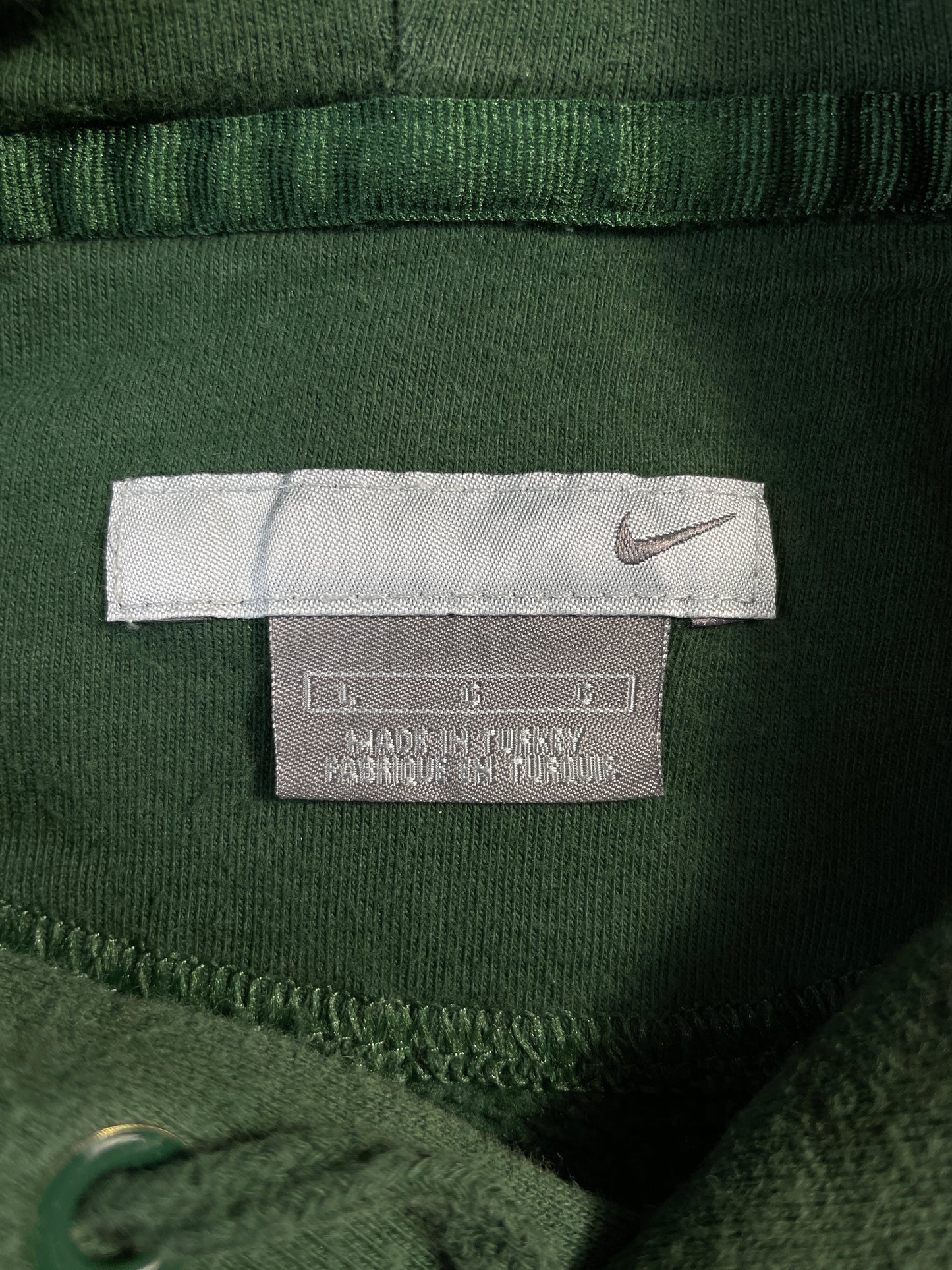 00’ NIKE MINI SWOOSH Size L Hoodie Sweat-Shirt / E7572S