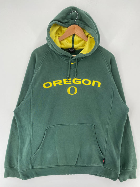 00' NIKE x OREGON Size L Vintage College Hoodie Sweat Shirt / F231S