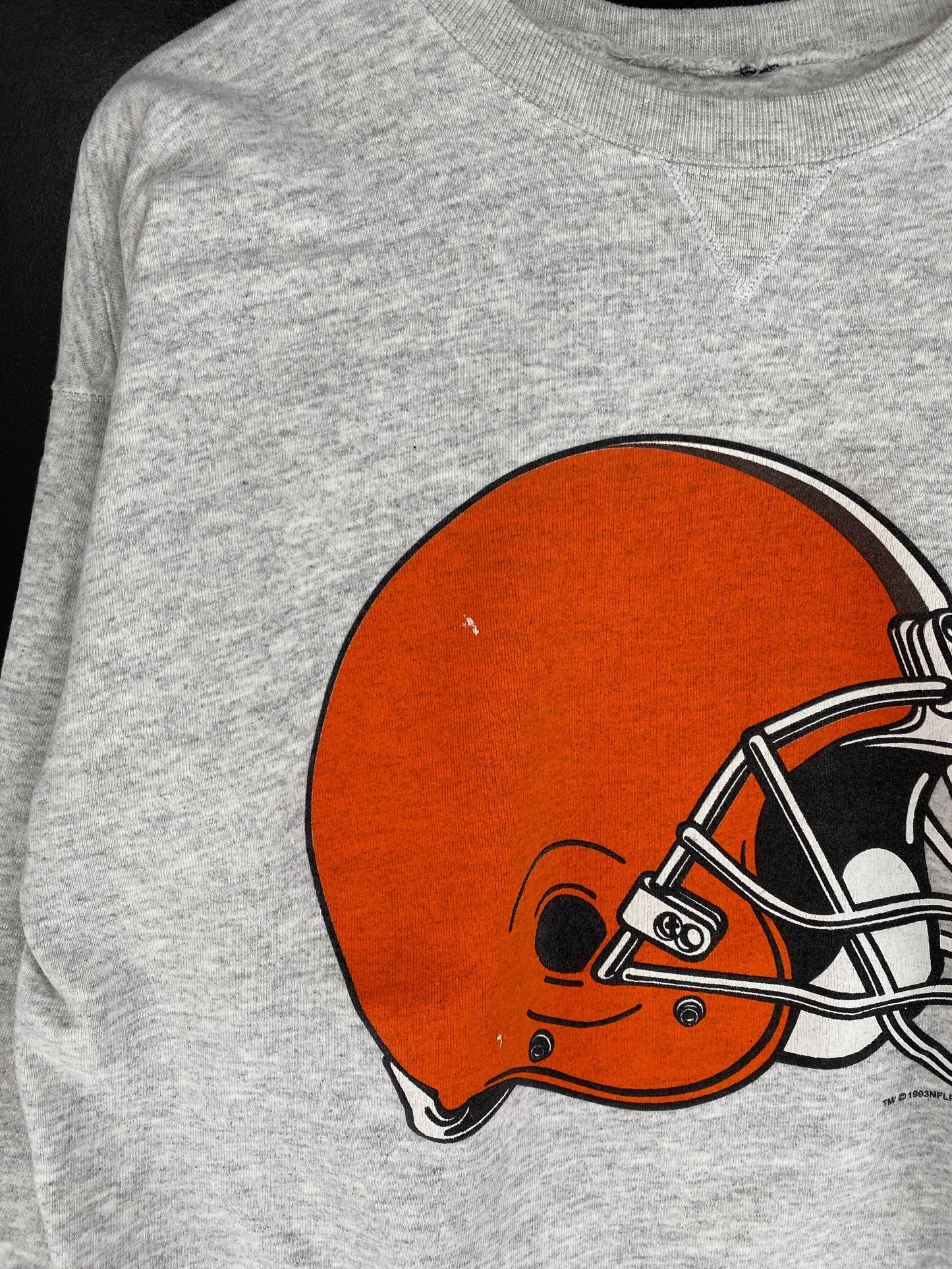 1993 BROWNS Size No Tag (Approx.L) Vintage NFL Sweat-Shirt/ F6273S