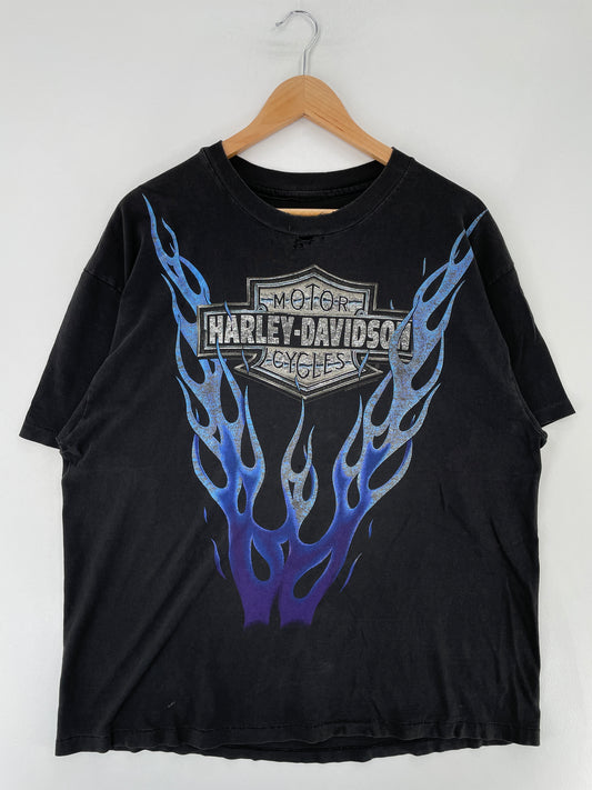 1993 HARLEY DAVIDSON Size Approx.XL Vintage T-shirt / E6789T