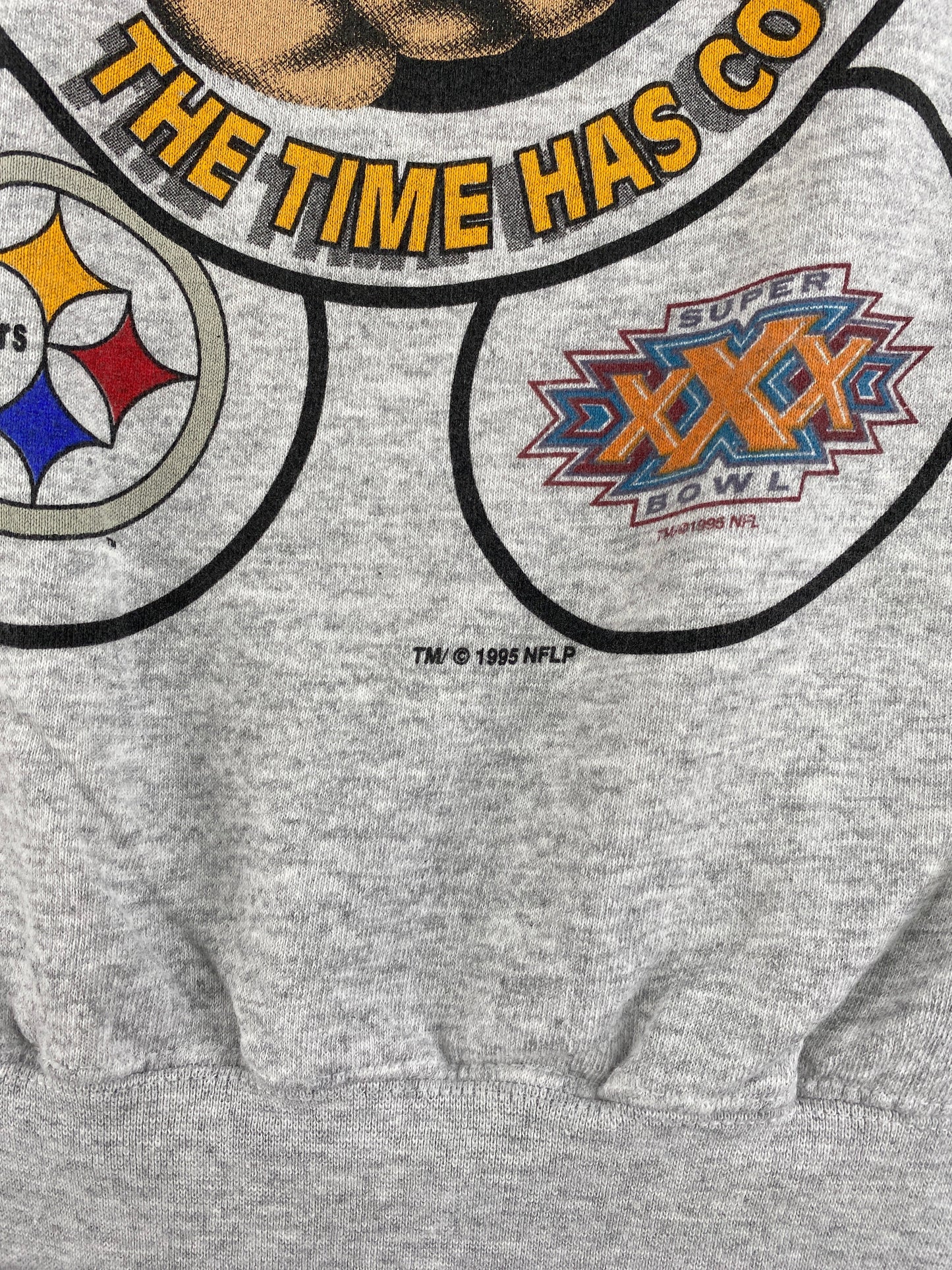 1995 STARTER X STEELERS Made in USA Size XXL Vintage NFL Sweat-Shirt / F7543S