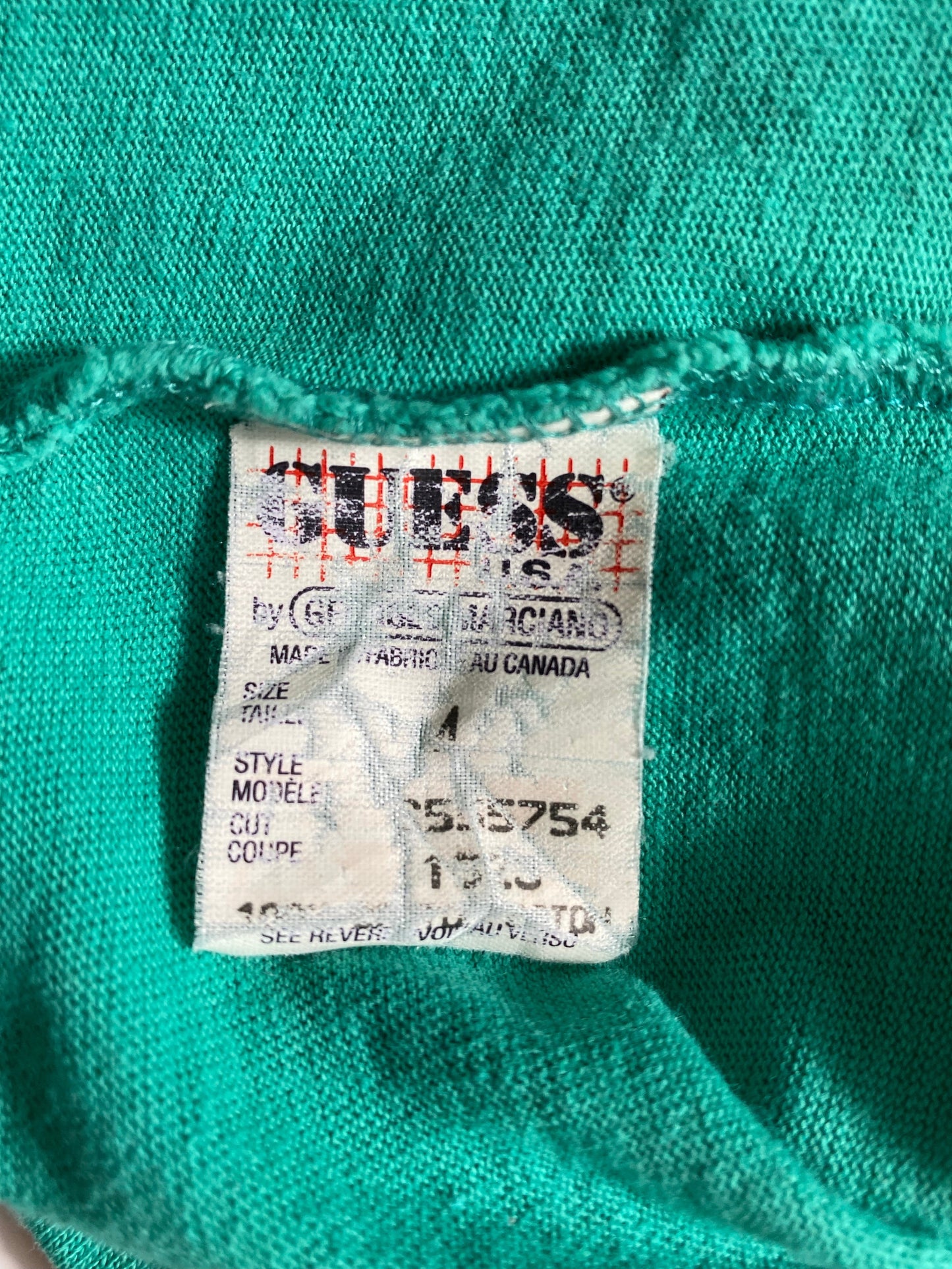 90’s GUESS JEANS Size No Tag (Approx.L) Vintage Long Sleeve T-Shirt / G64T