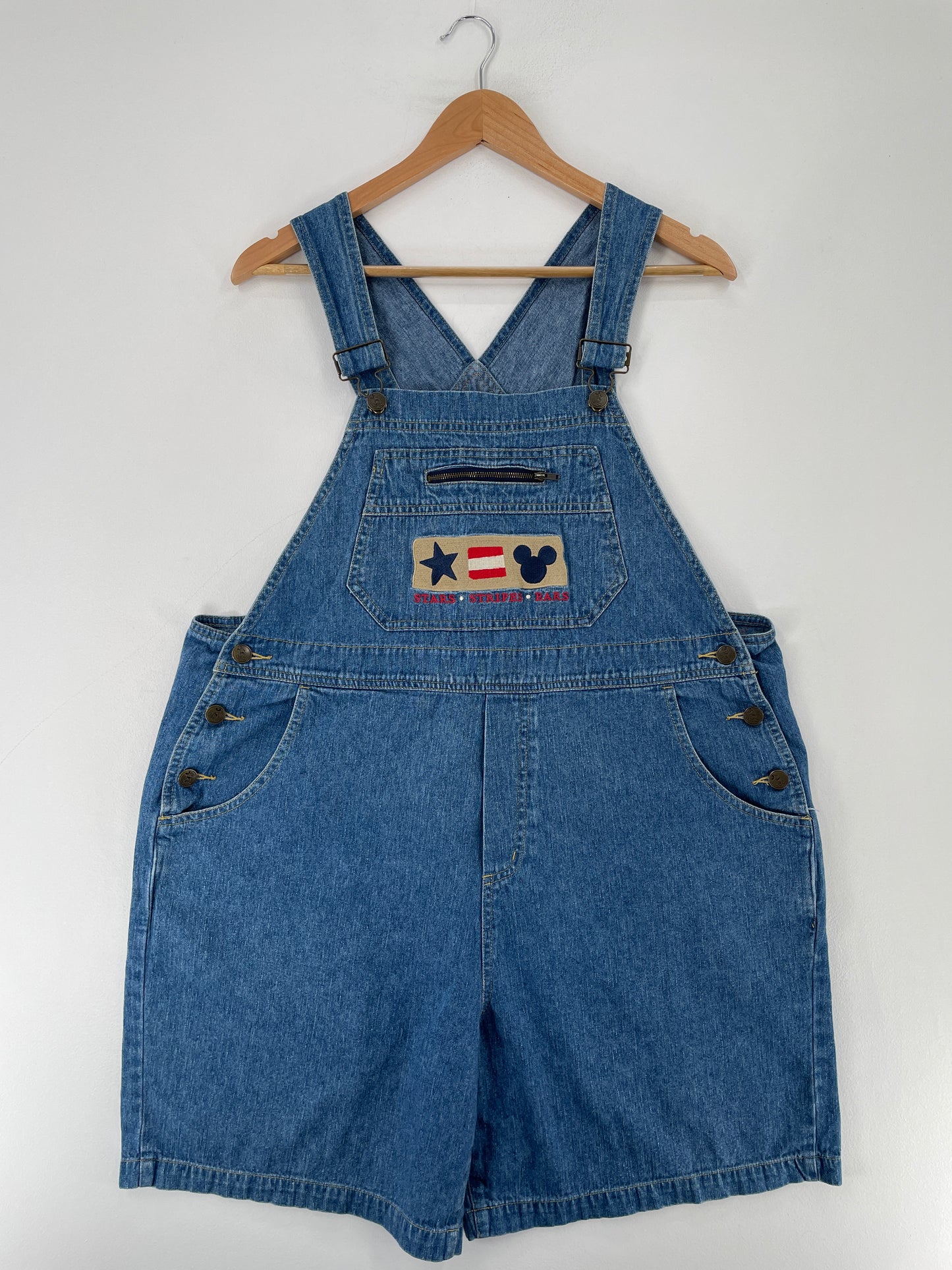 00’ DISNEY MICKEY Size Approx.XL Vintage Denim Overall / E7846P