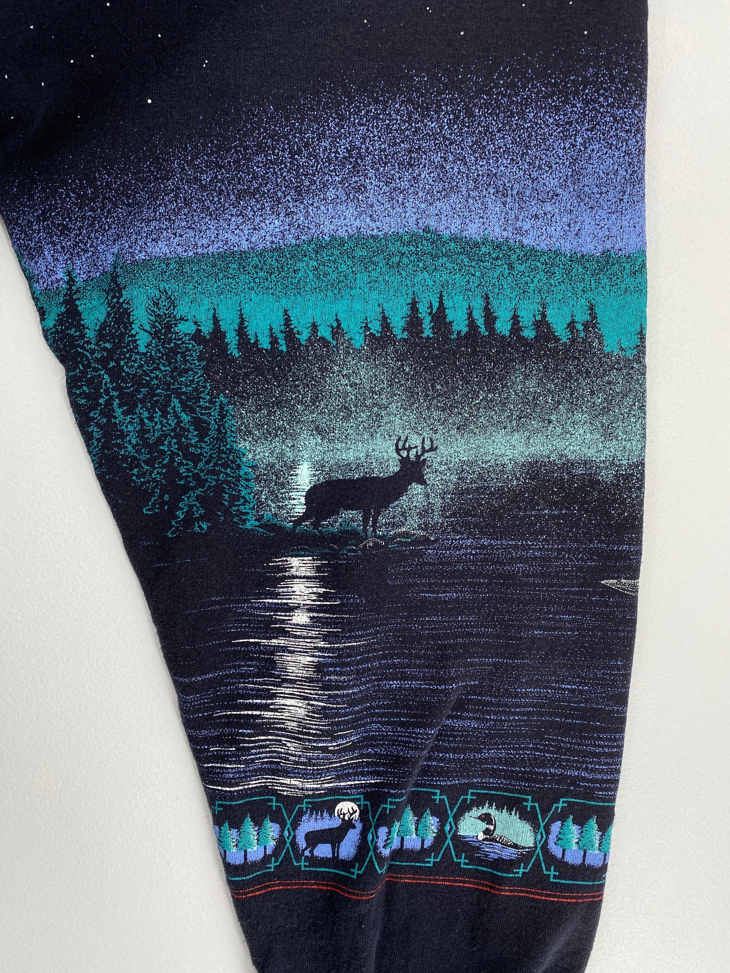 1995 DEER Made in USA Size XXL Animal Sweat-Shirt / E7225S