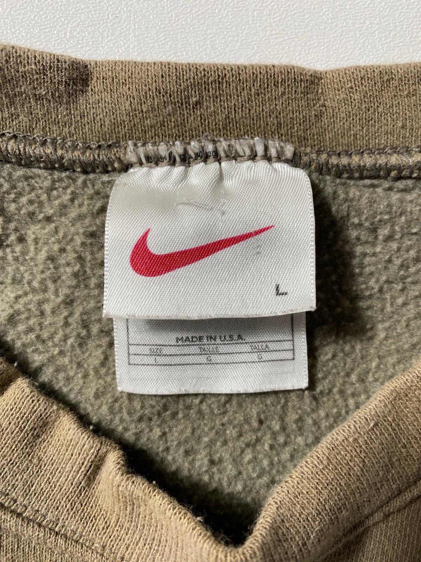 .90's NIKE MINI SWOOSH Made in USA Size L Vintage Sweat-Shirt / E9381S