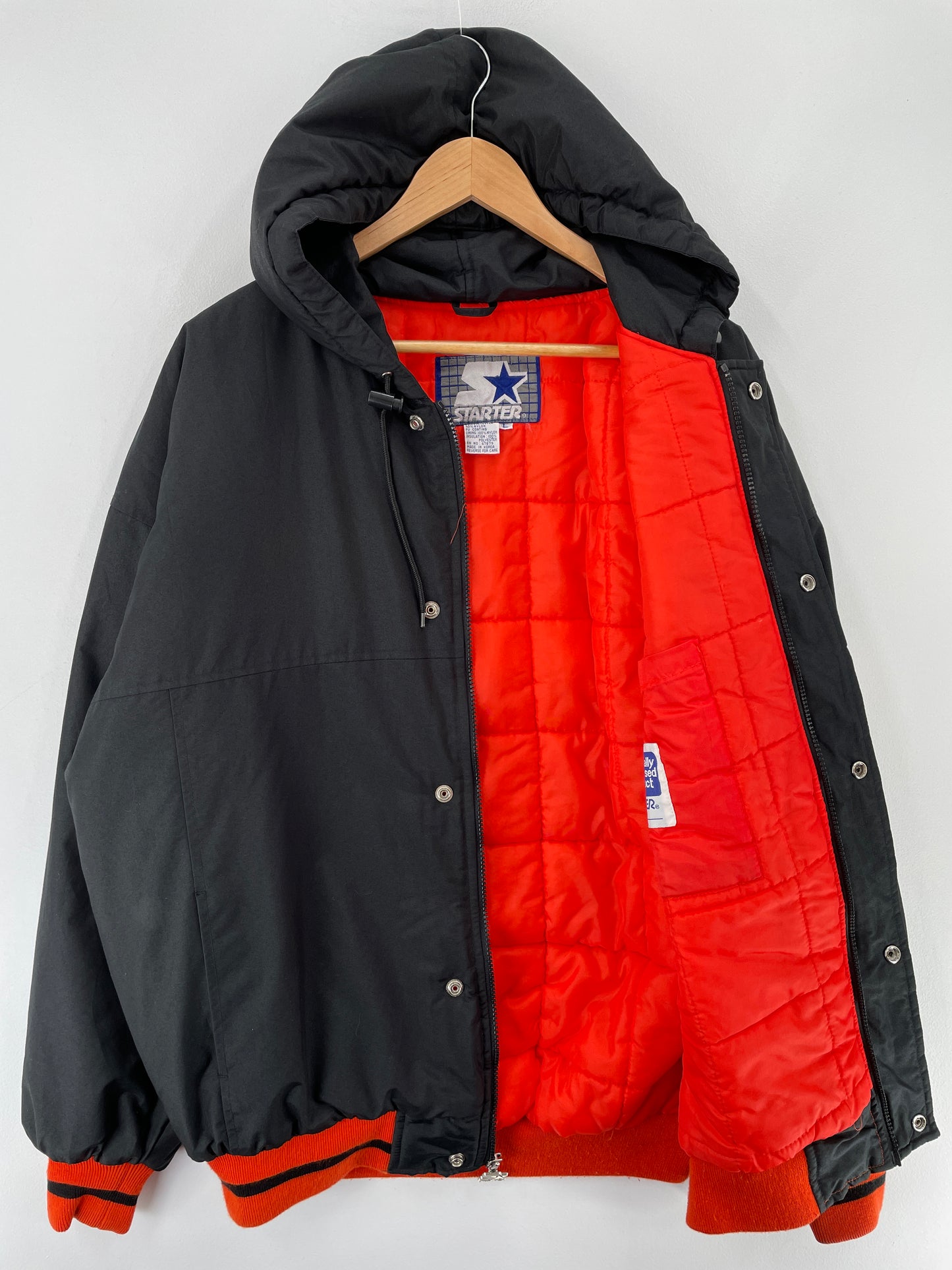 90's STARTER x CINCINNATI BENGALS Size L Vintage NFL Padded Nylon Jacket / E6878N