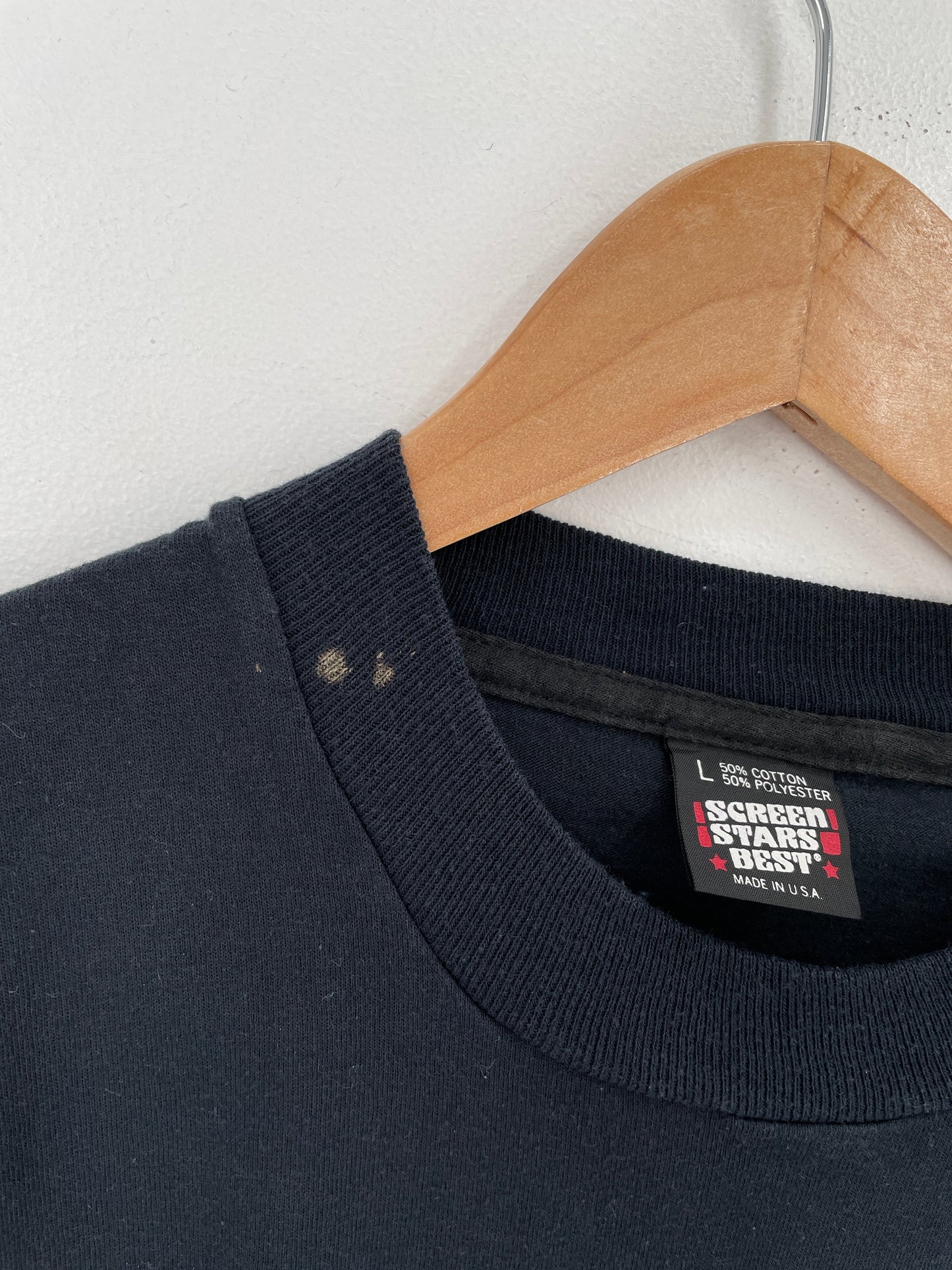 1989 THE THREE STOOGES Made in USA Size L Vintage T-Shirt / F2081T