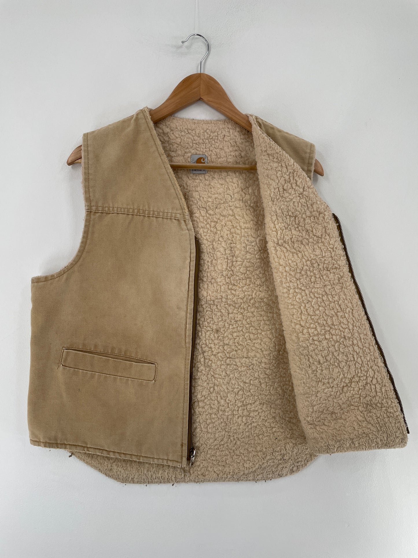 .90's CARHARTT Made in USA Size L Vintage Duck Vest / E7550J