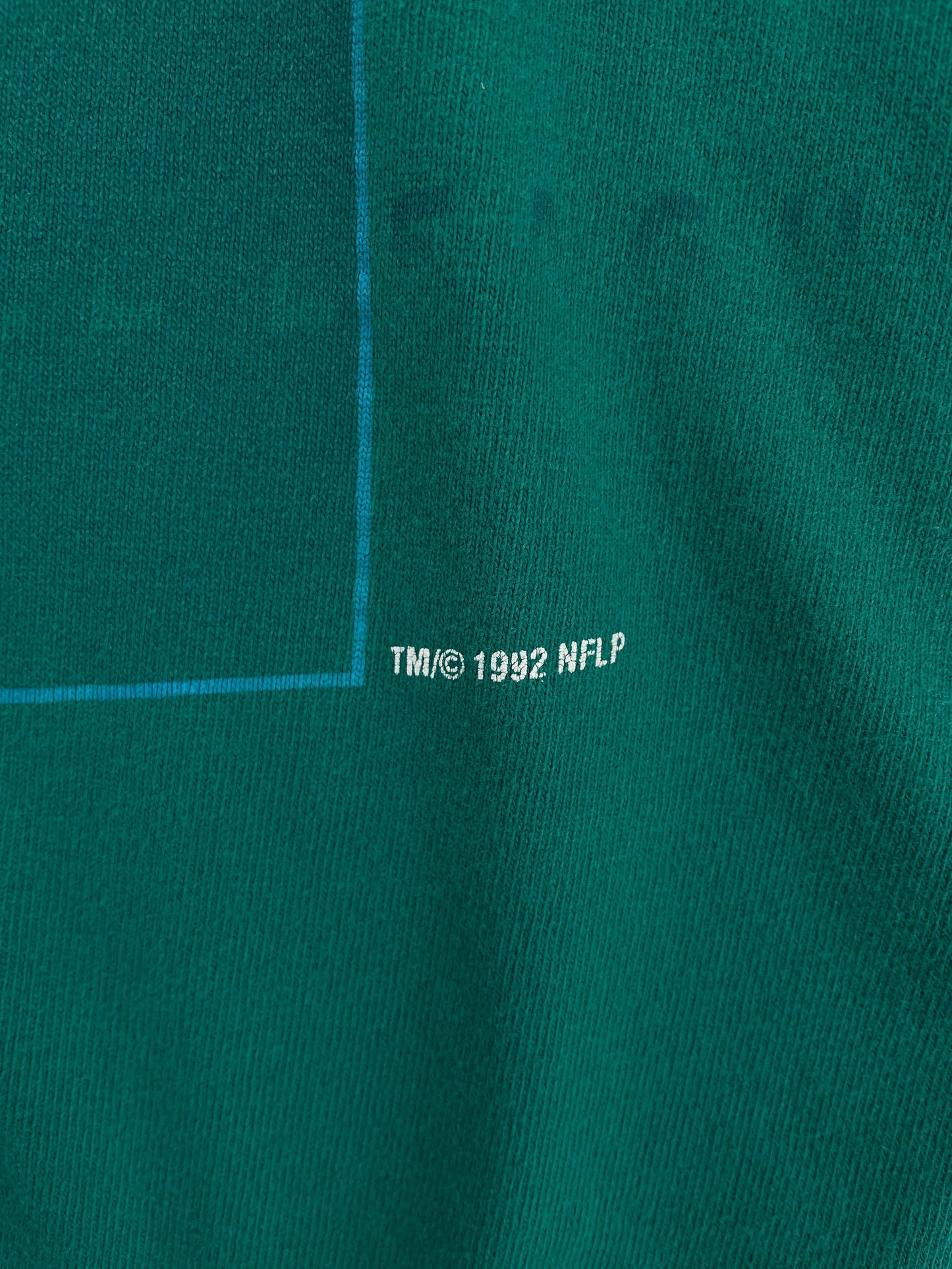 1992 MIAMI DOLPHINS Made in USA Size XL Vintage NFL Hoodie T-shirt / F4573T