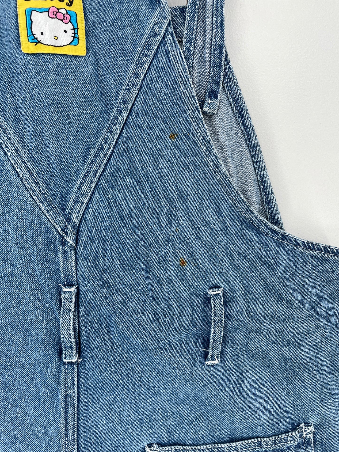 Vintage SANRIO HELLO KITTY Size Approx.L Denim Overall / E7839P
