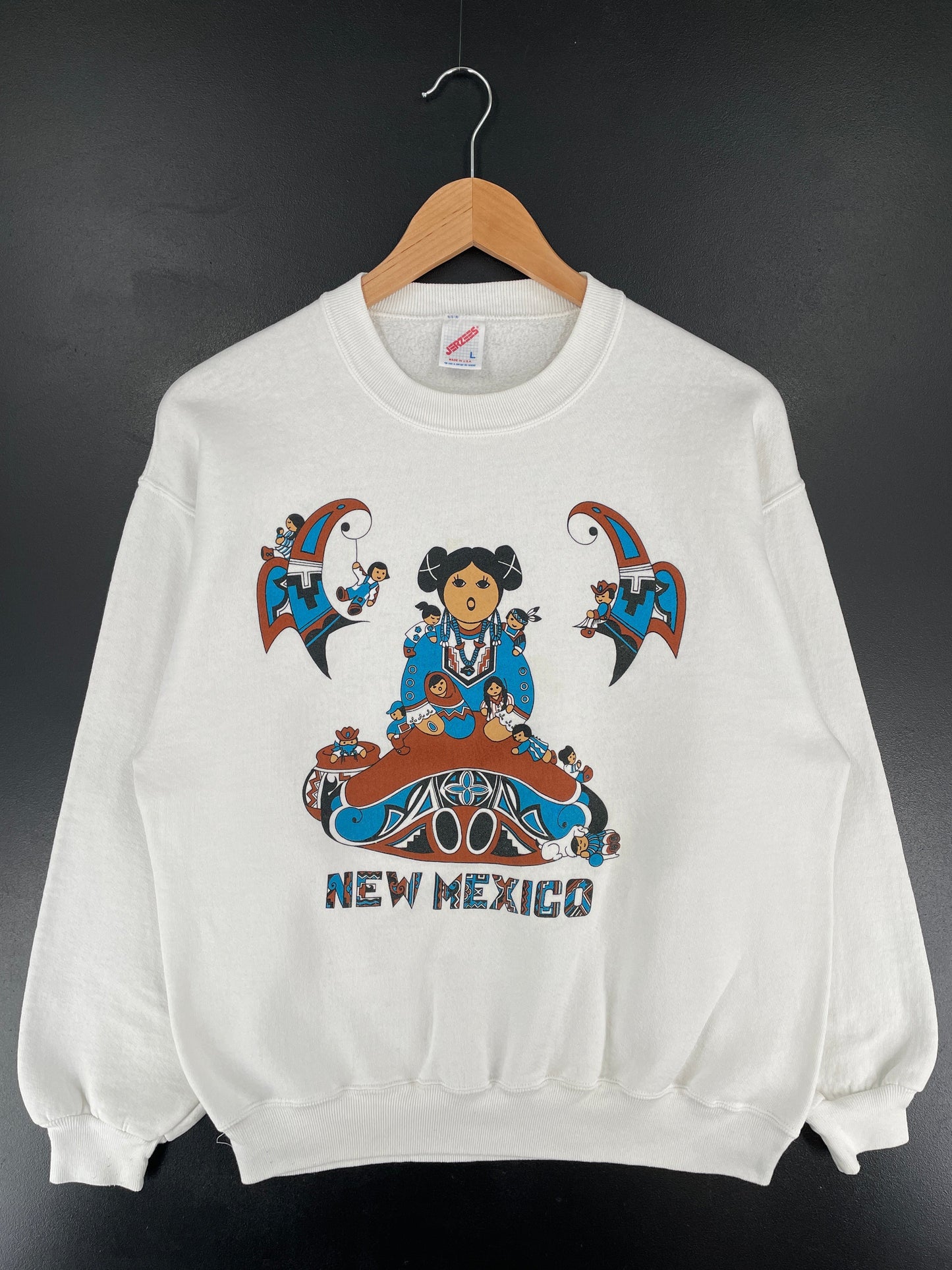 90's NEW MEXICO Made in USA Size L Vintage Sweat-Shirt / G749S