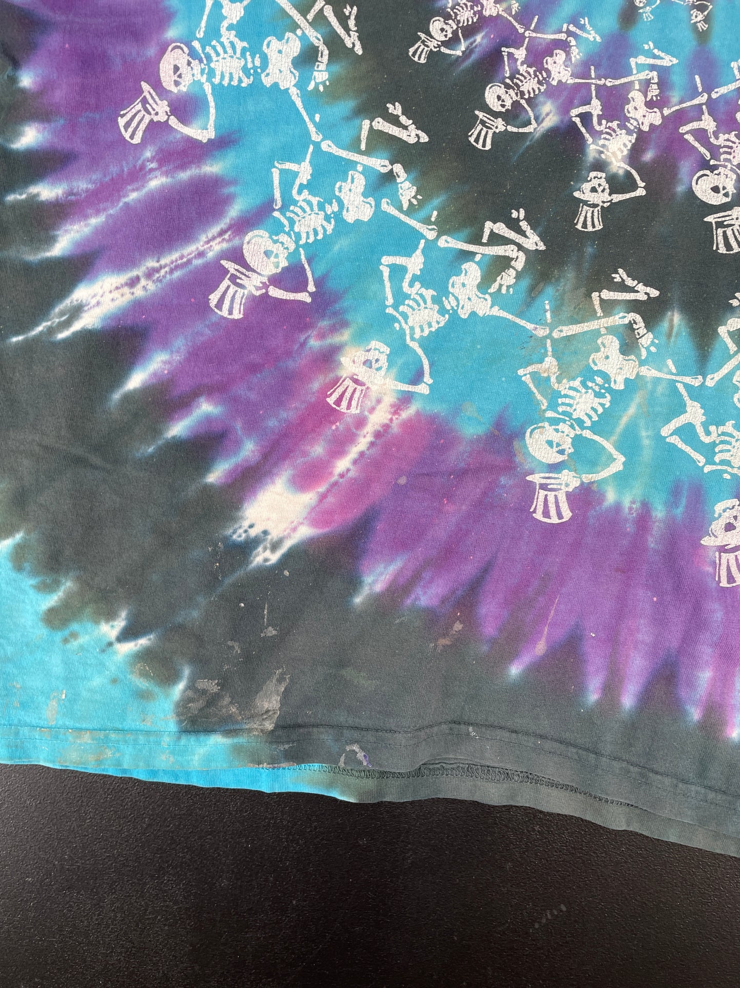 .90's LIQUID BLUE SKELETON Made in USA Size XL Music T-shirt / E6921T