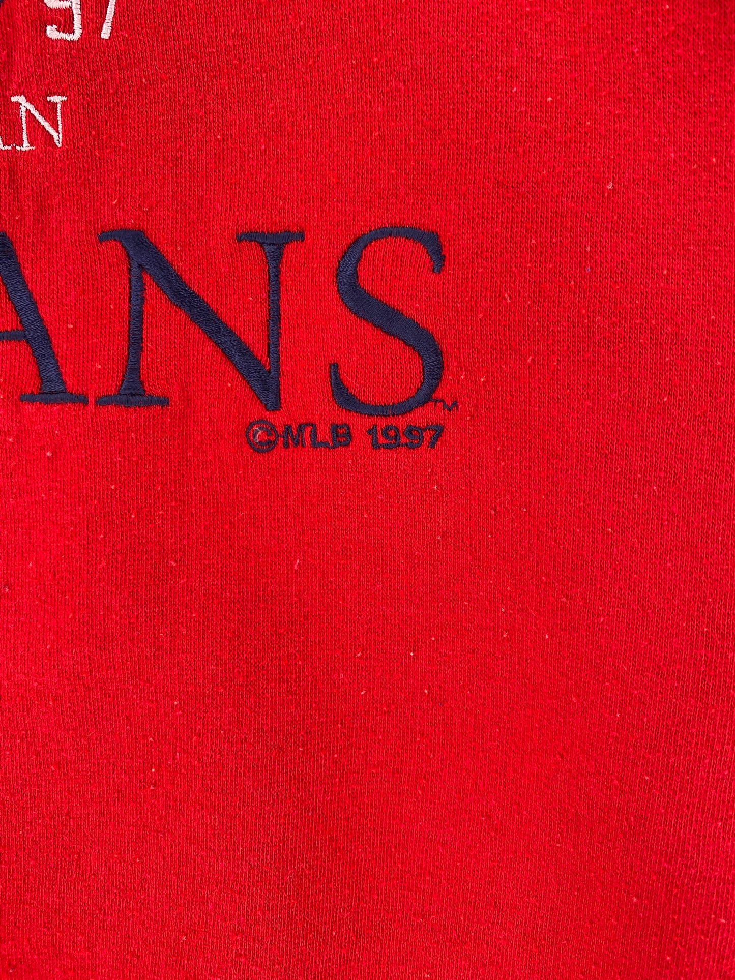 1997 CLEVELAND INDIANS Size M Vintage MLB Sweat-shirt / E7606S