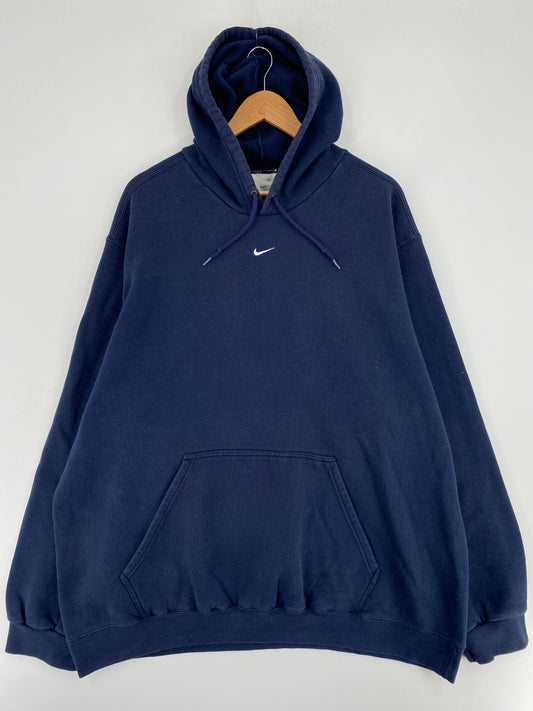 00’ NIKE CENTER SWOOSH Size XXL Vintage Hoodie Sweat-shirt / E8282S