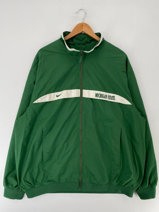 00' NIKE x MICHIGAN STATE Size XXL Vintage Nylon Jacket / G4490N