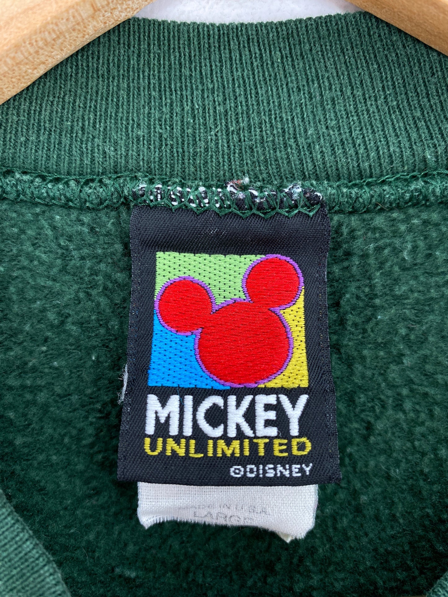 90's DISNEY MICKEY Made in USA Size L Vintage Sweat-Shirt / G5712S
