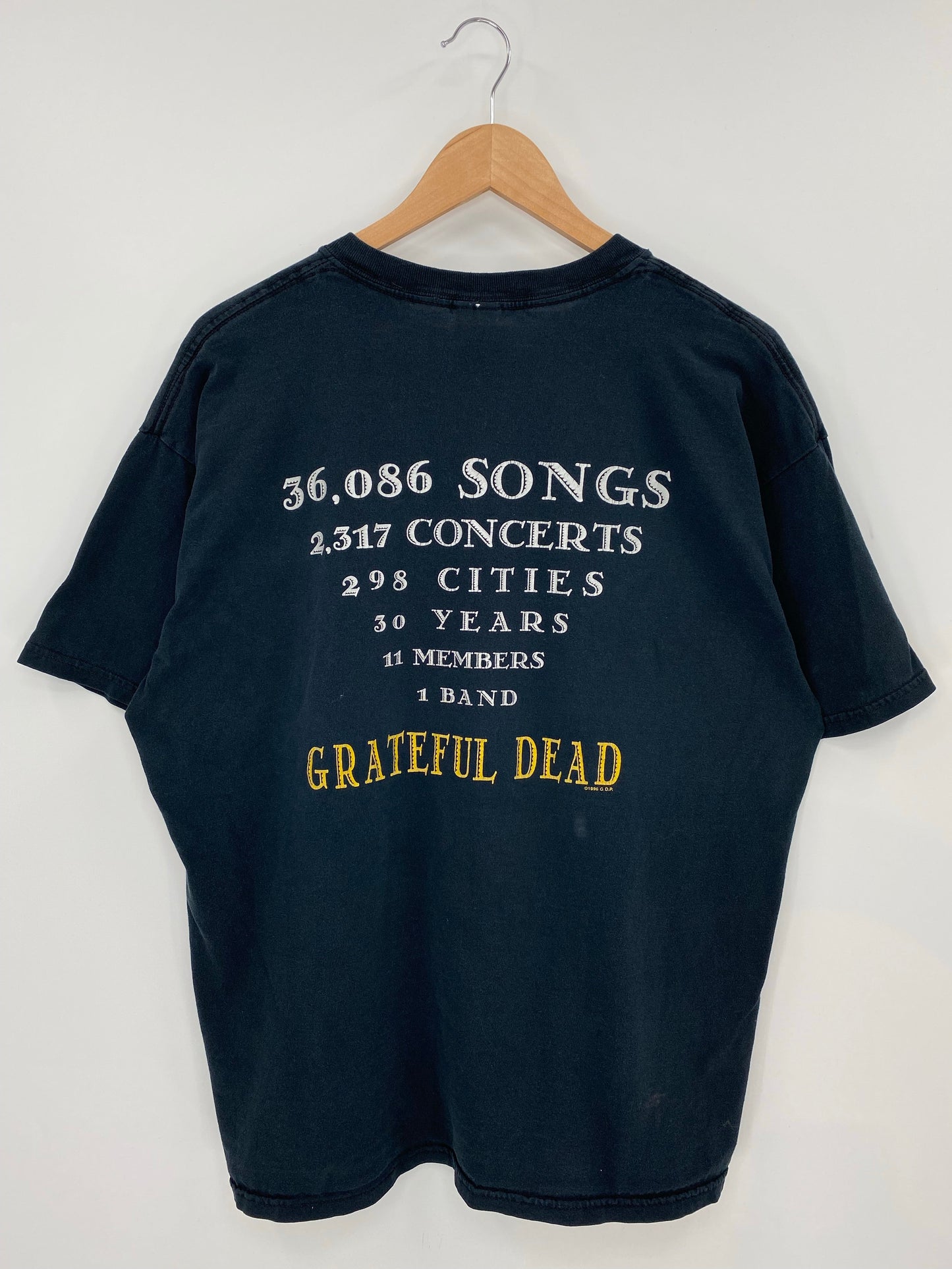 1996 GRATEFUL DEAD Size L/XL Vintage Music T-Shirt / F1674T