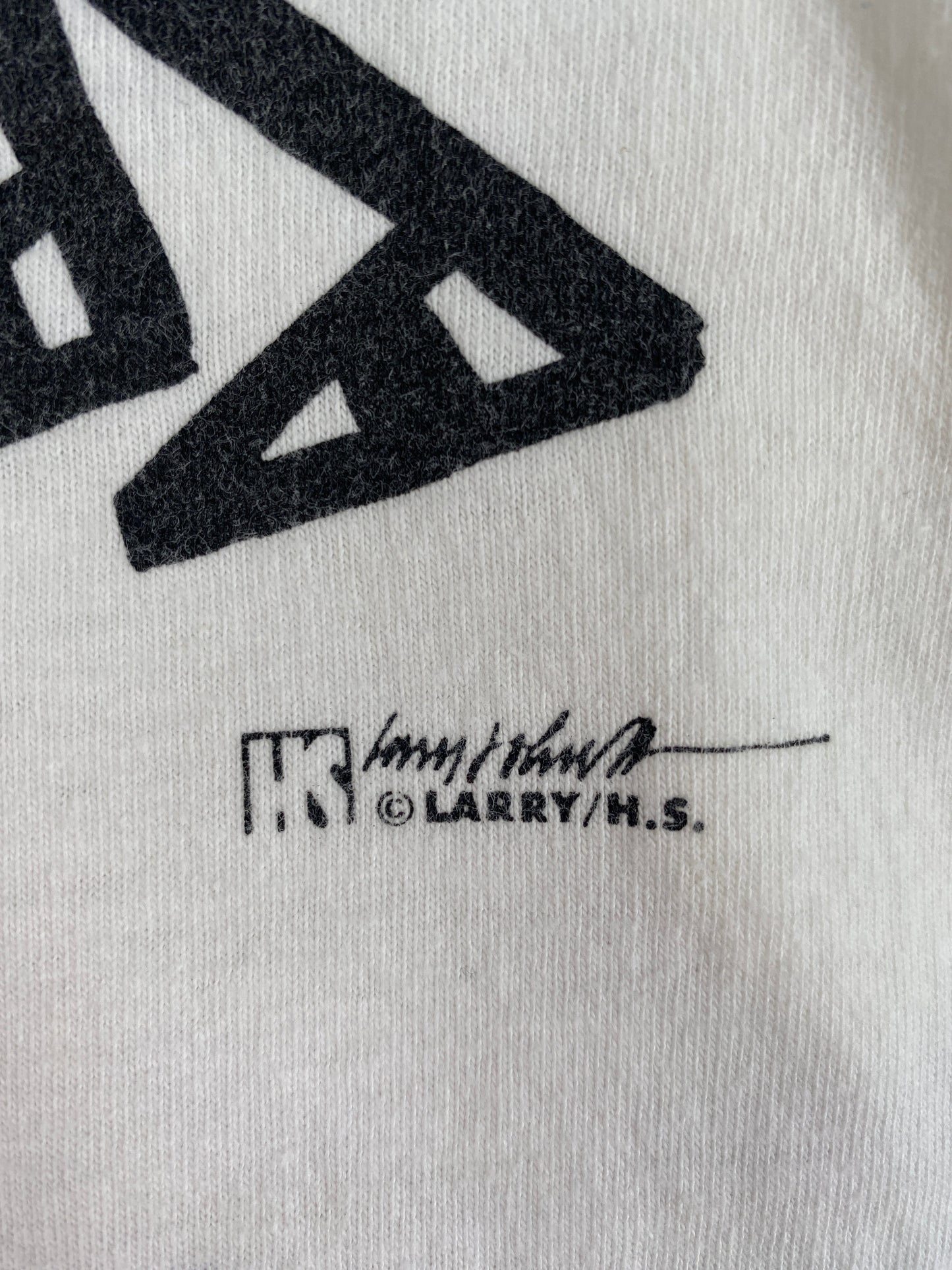 90's LARRY H.S. Made in USA Size L Vintage T-Shirt / G1712T