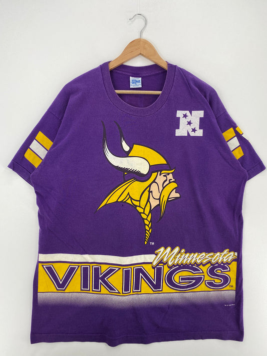 1994 SALEM x MINNESOTA VIKINGS Made in USA Size XL Vintage NFL T-shirt / E9436T