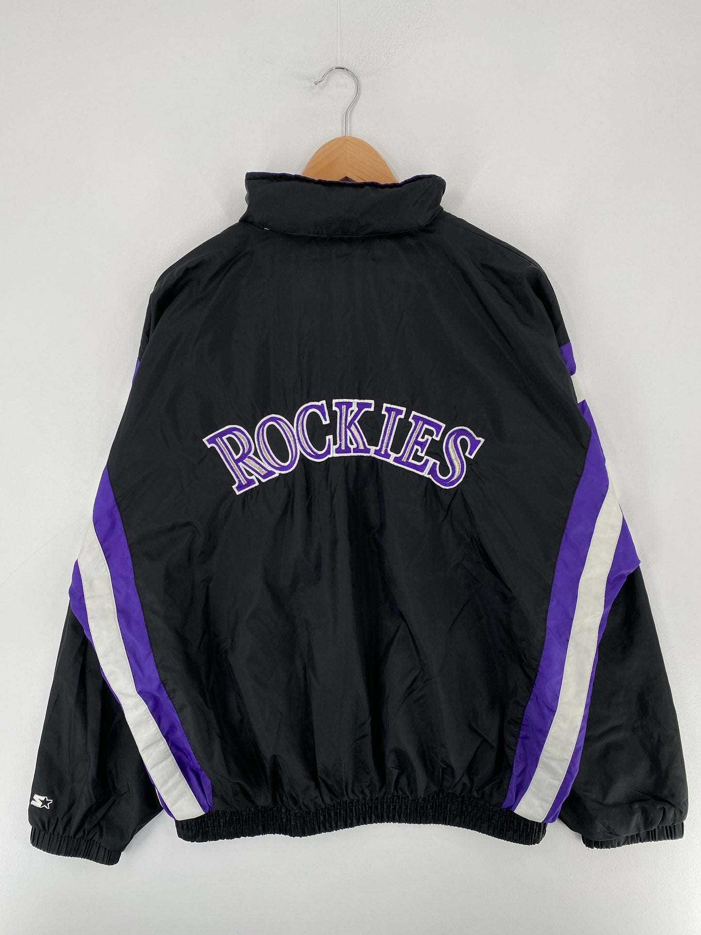 90’s STARTER x COLORADO ROCKIES Size XL MLB Nylon Jacket / F1458N