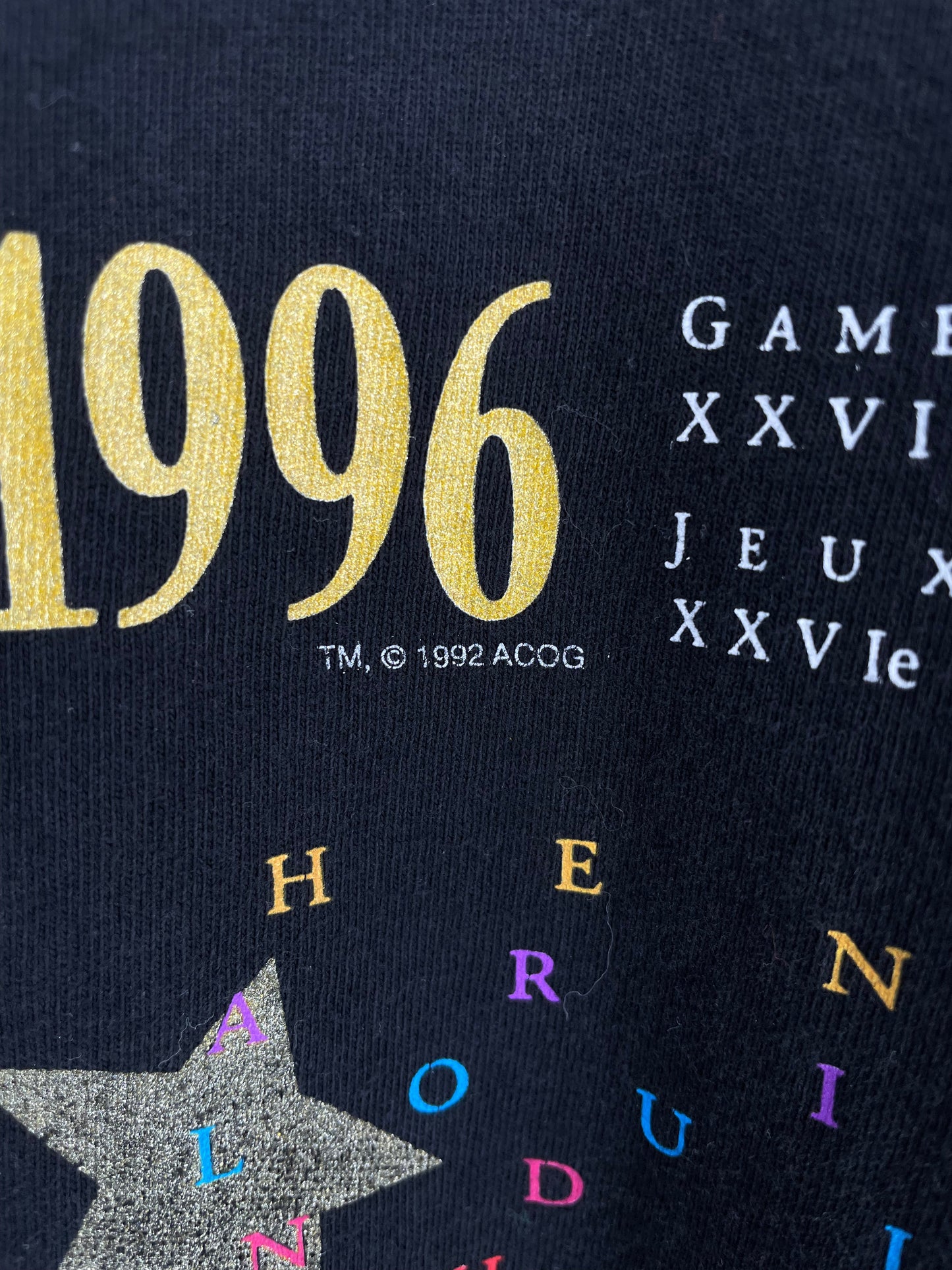 1992 ATLANTA OLYMPIC Size XL Vintage T-Shirt / E9272T