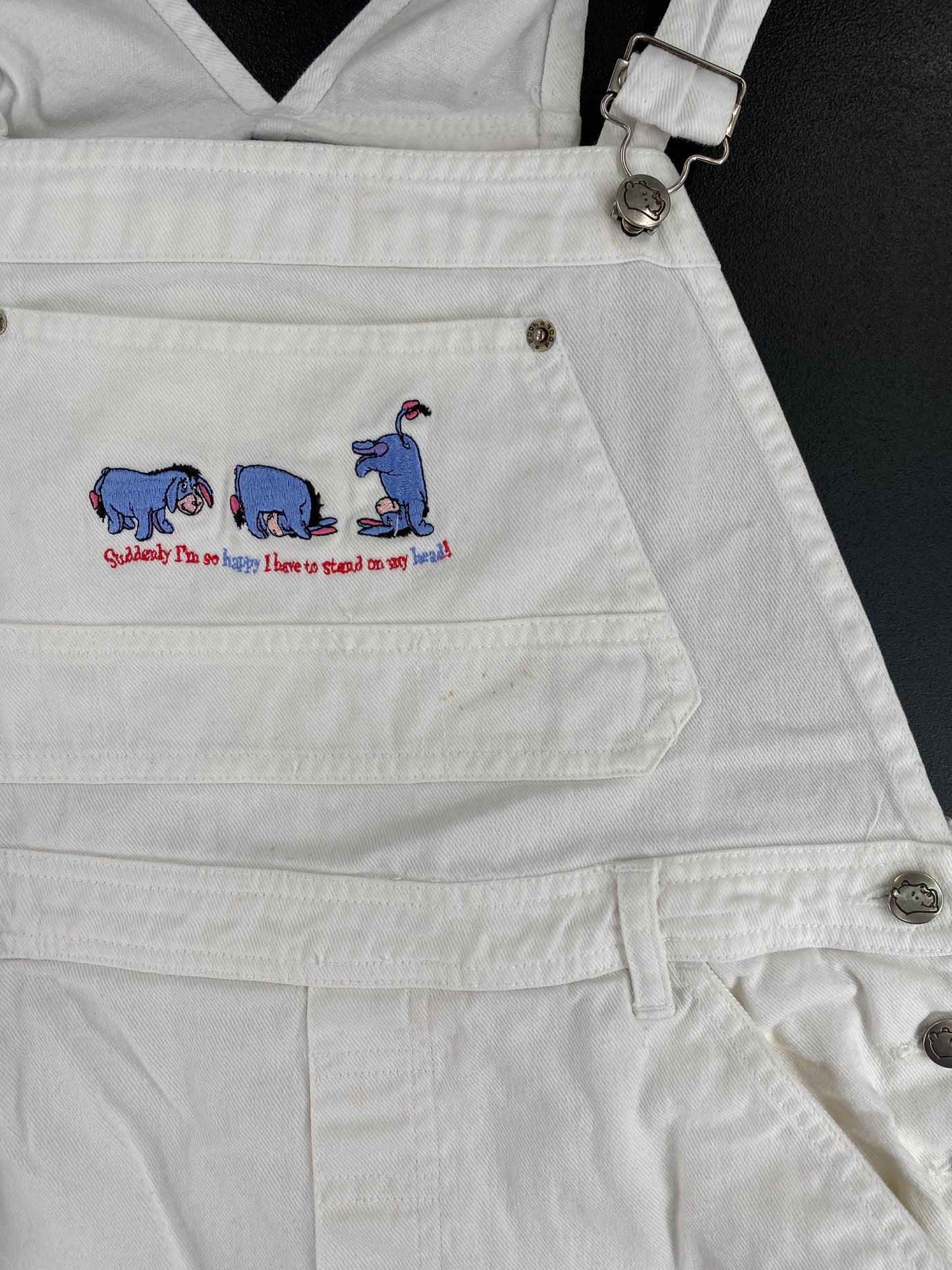 .Vintage DISNEY EEYORE Size L Denim Overall / E8906P