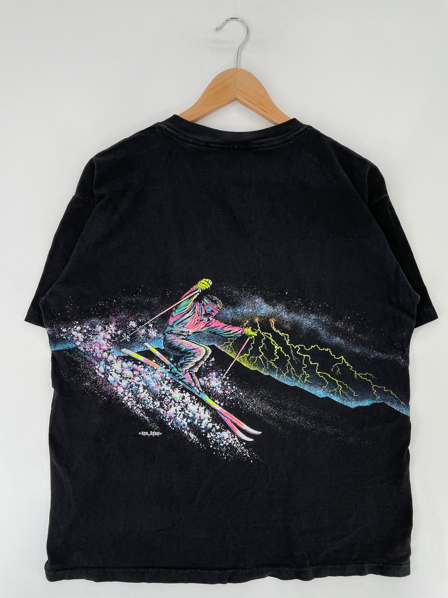 1991 SKI Made in USA Size XL Vintage T-Shirt / E6833T