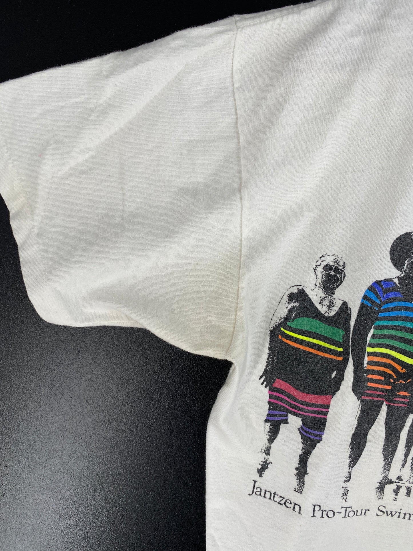 .90’s JANTZEN PRO-TOUR SWIM TEAM Size No Tag(Approx.L) T-Shirt / F1053T