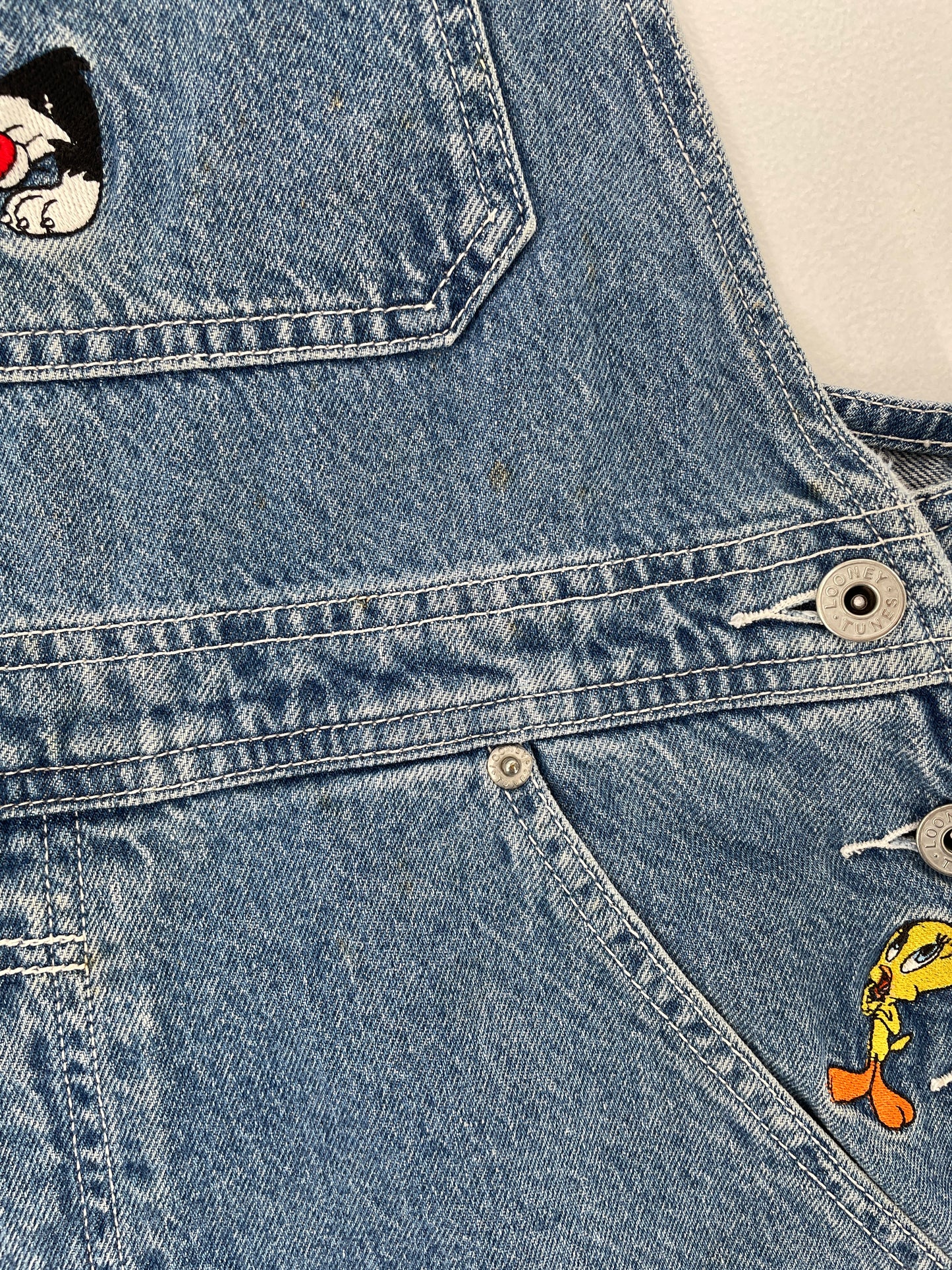 1998 LOONEY TUNES Size XL Denim Overall / F210P