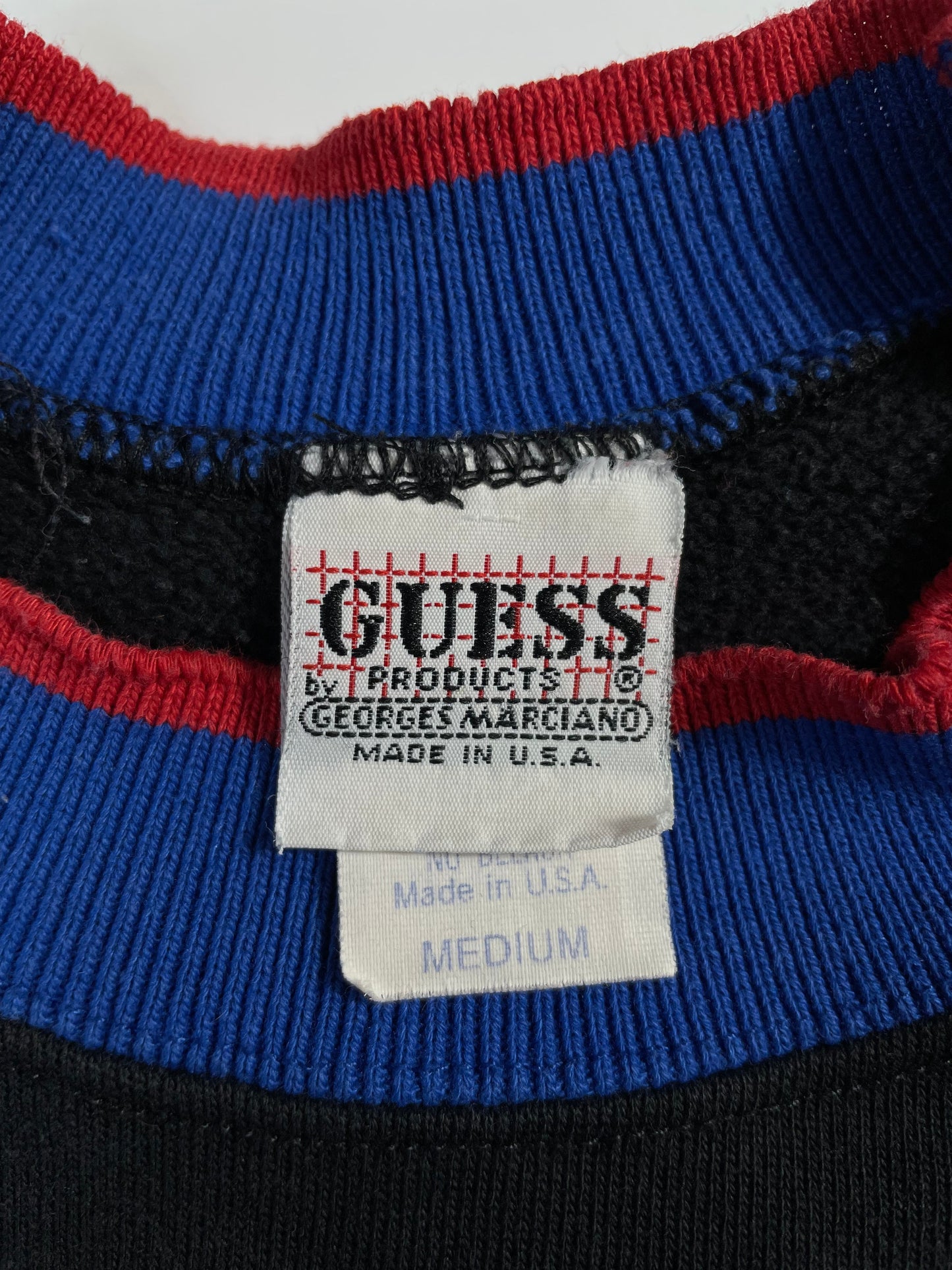 .1988 GUESS Made in USA Size Ladies.M Vintage Sweat-shirt / F5386S
