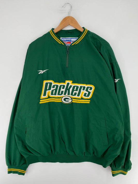 00’ PACKERS Size XL Vintage NFL Nylon Jacket / E9053N