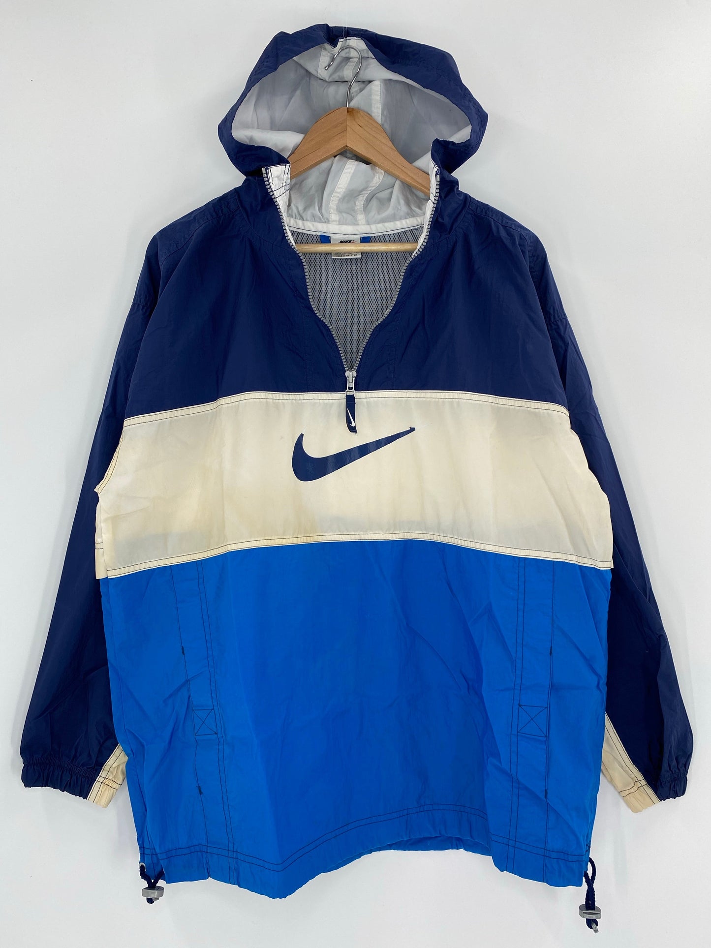 90's NIKE Size Kids XL Vintage Half-Zip Nylon Jacket / E9235N