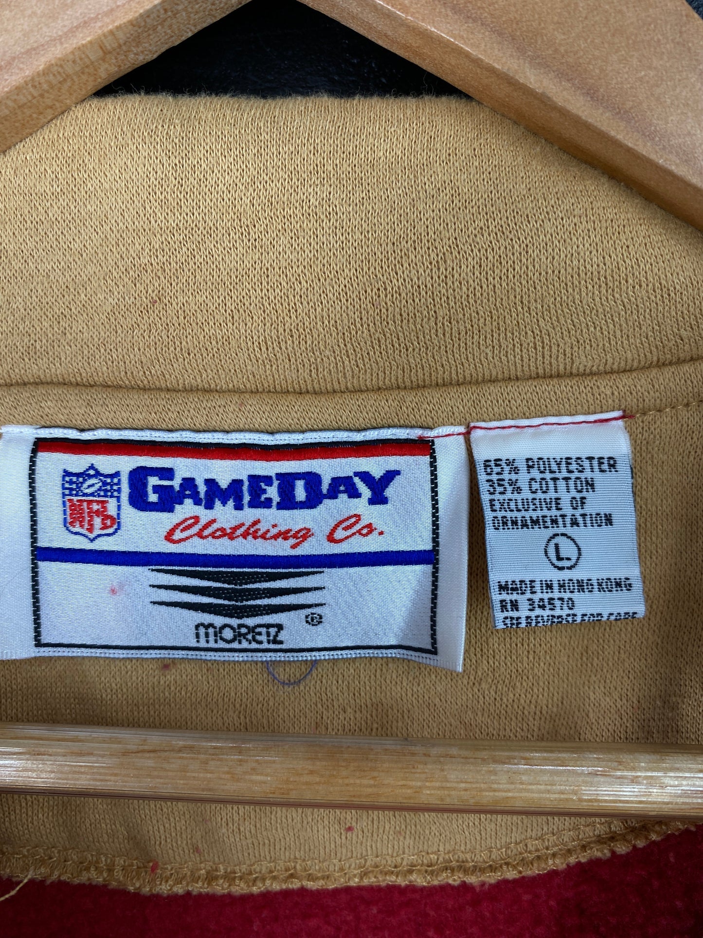 Vintage  SAN FRANCISCO Size L NFL Half Zip-up Sweat-Shirt / F8156S