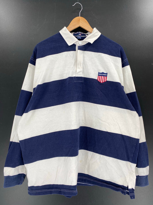 90’s POLO SPORT RALPH LAUREN Size XL Vintage Rugby-shirt / E7615R