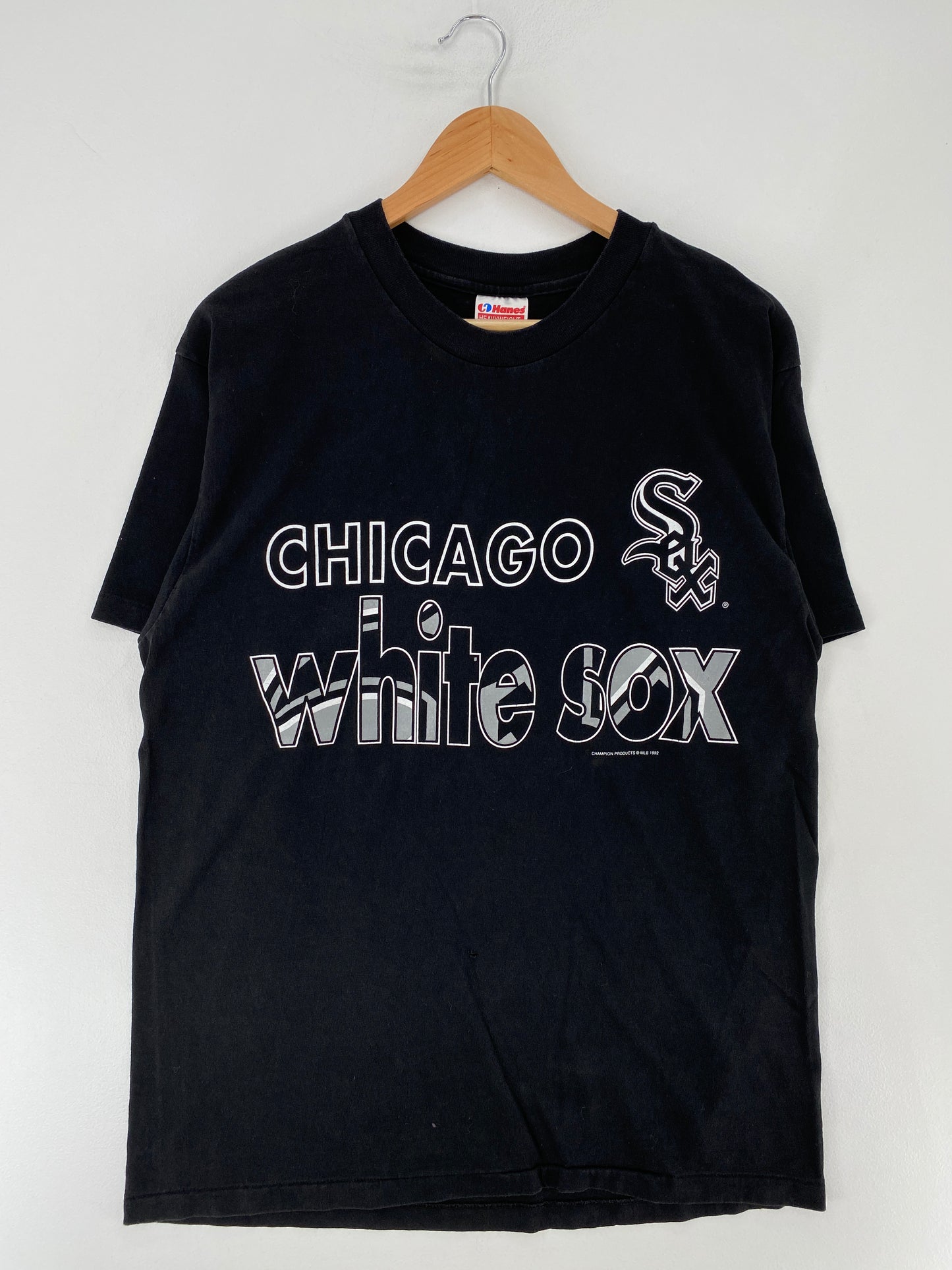 .1992 CHICAGO WHITE SOX Made in USA Size L Vintage MLB T-shirt / E9885T