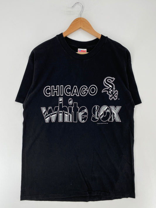 .1992 CHICAGO WHITE SOX Made in USA Size L Vintage MLB T-shirt / E9885T