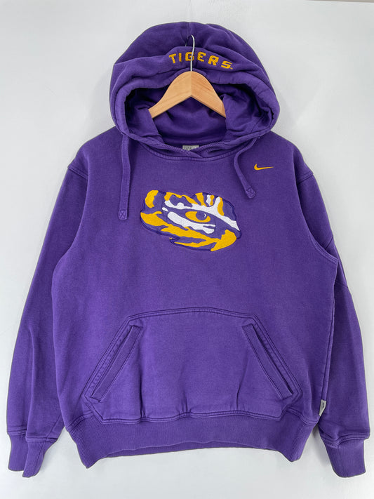 00' NIKE x LSU Size S Vintage College Hoodie Sweat-Shirt / F571S