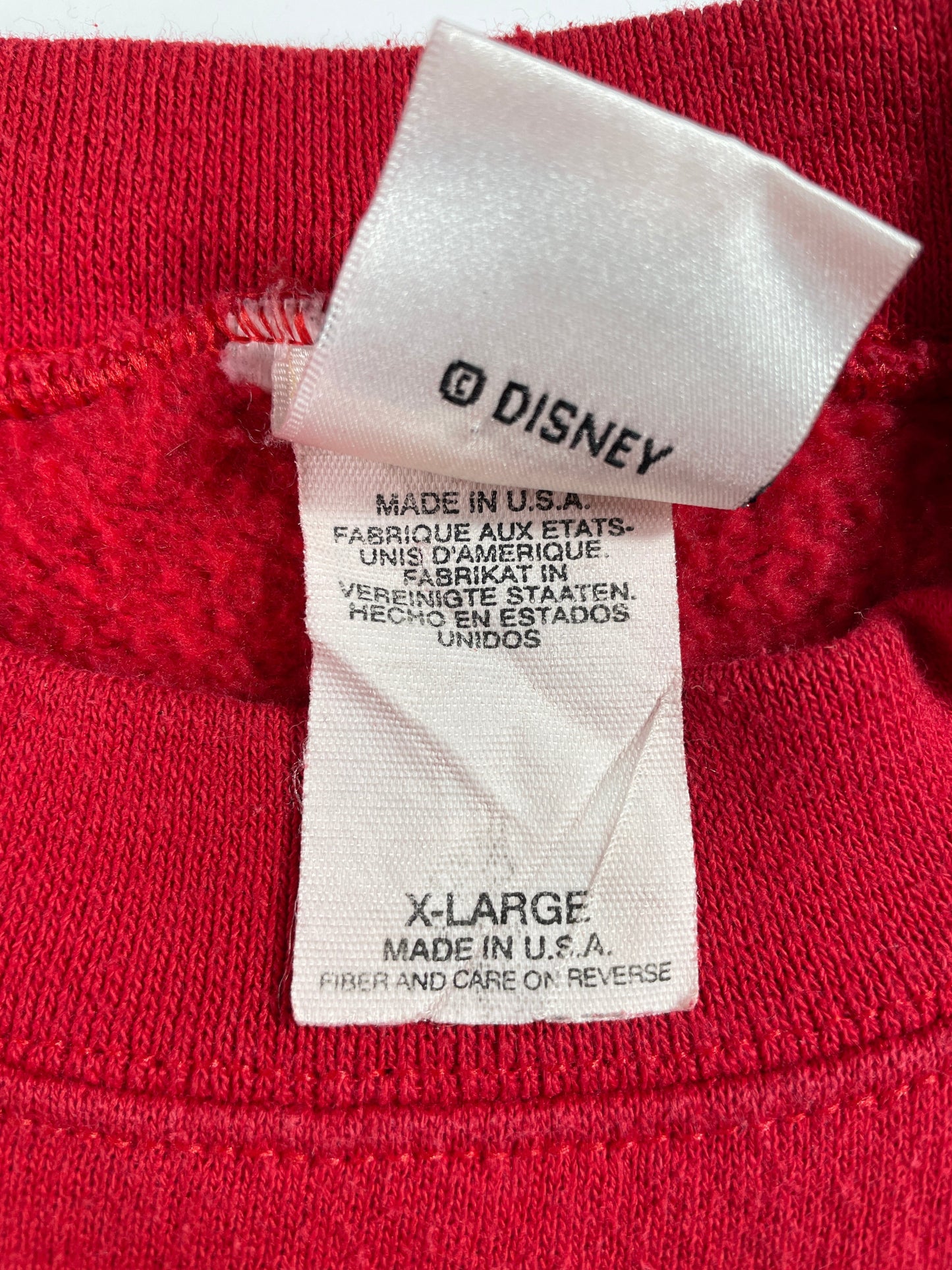 90's DISNEY MICKEY Made in USA Size XL Vintage Sweat-shirt / F8416S