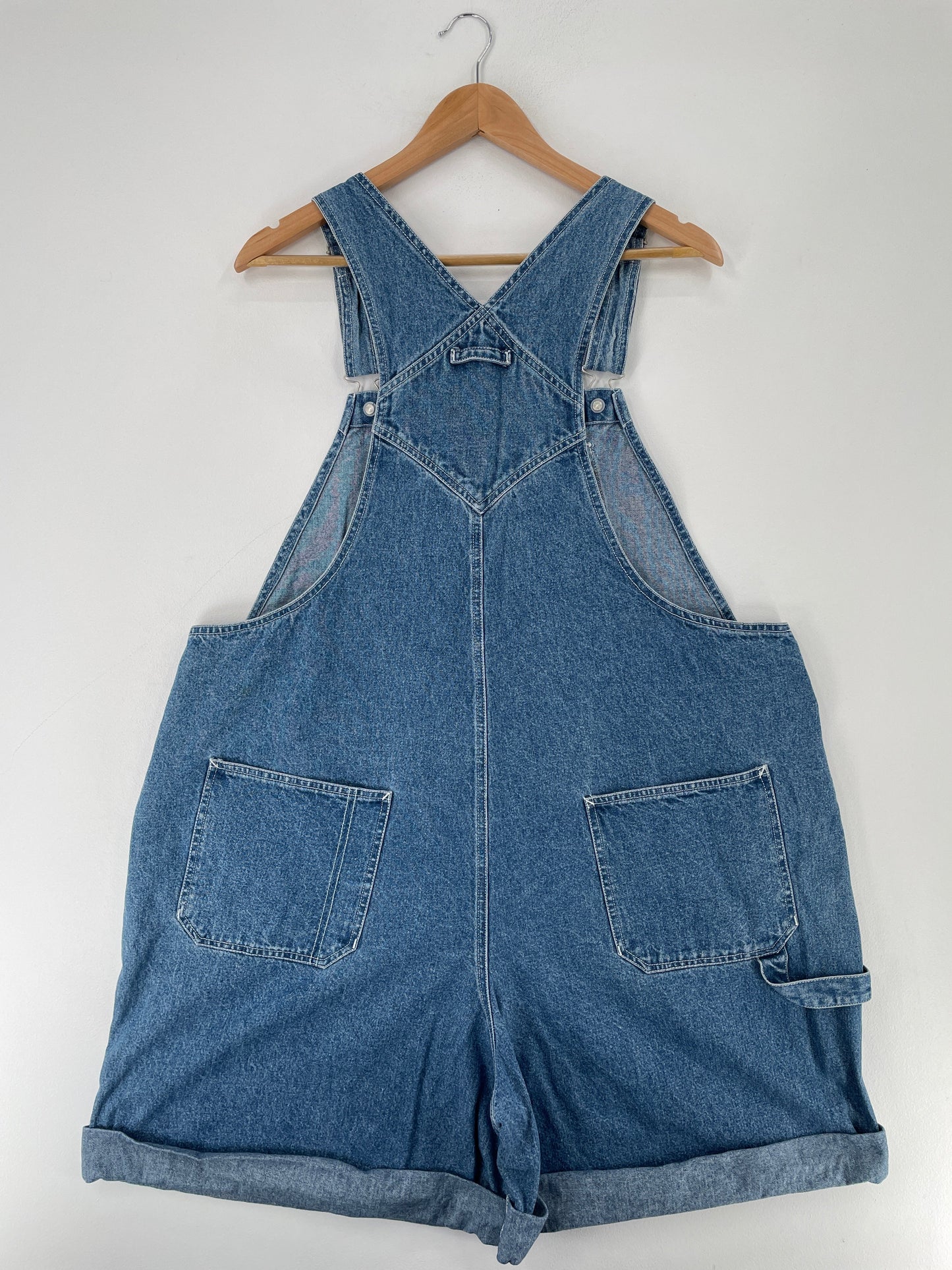 90's DISNEY MICKEY MINNIE Size Ladies.22W (XXL) Vintage Denim Overall / G1968P
