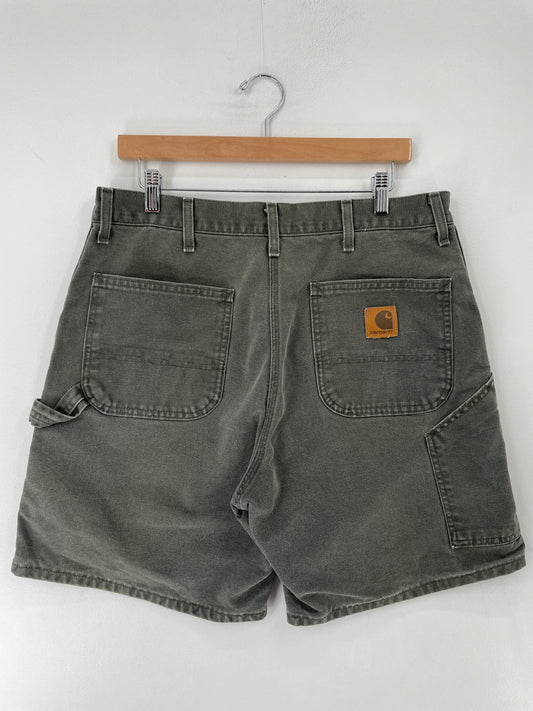 Vintage CARHARTT Size W36xL8 Duck Shorts / F90P