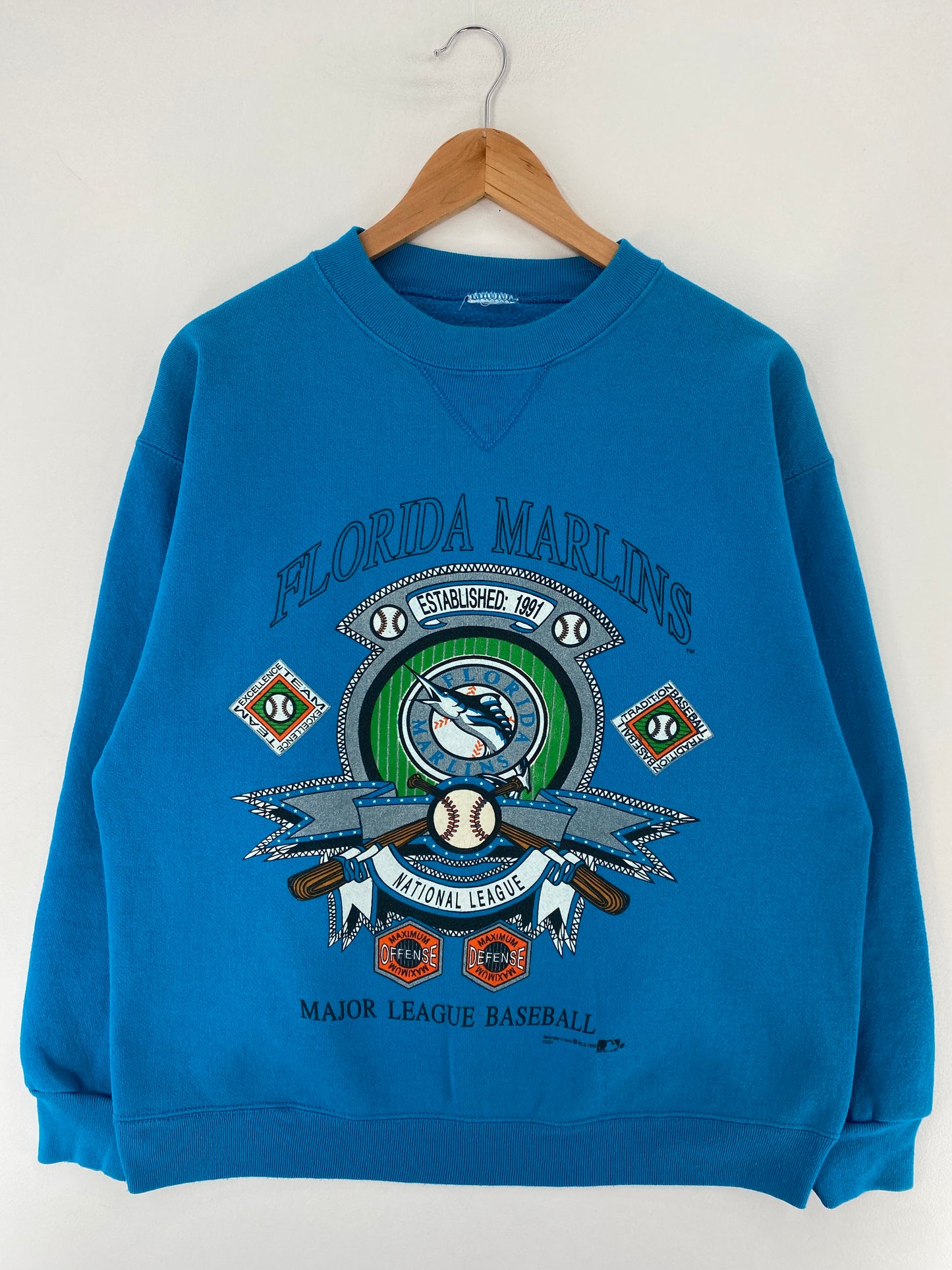 1992 FLORIDA MARLINS Size No Tag (Approx.L) Vintage MLB Sweat-Shirt / E9427S