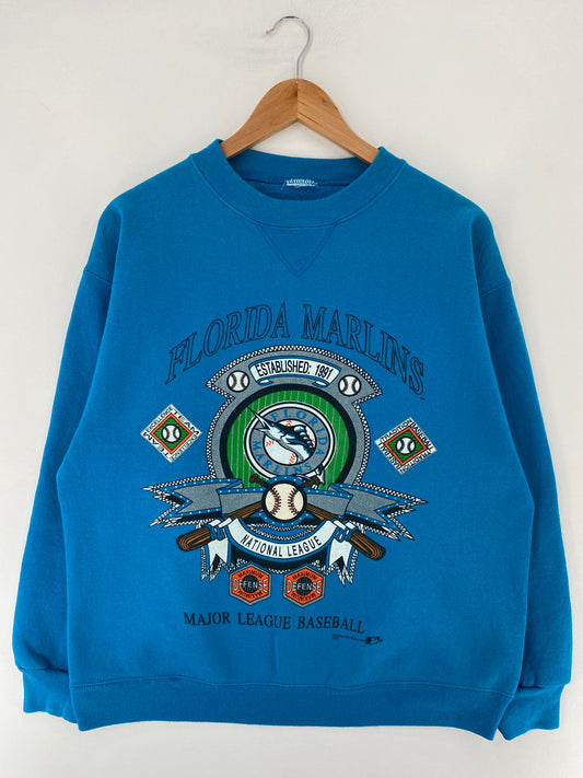 1992 FLORIDA MARLINS Size No Tag (Approx.L) Vintage MLB Sweat-Shirt / E9427S