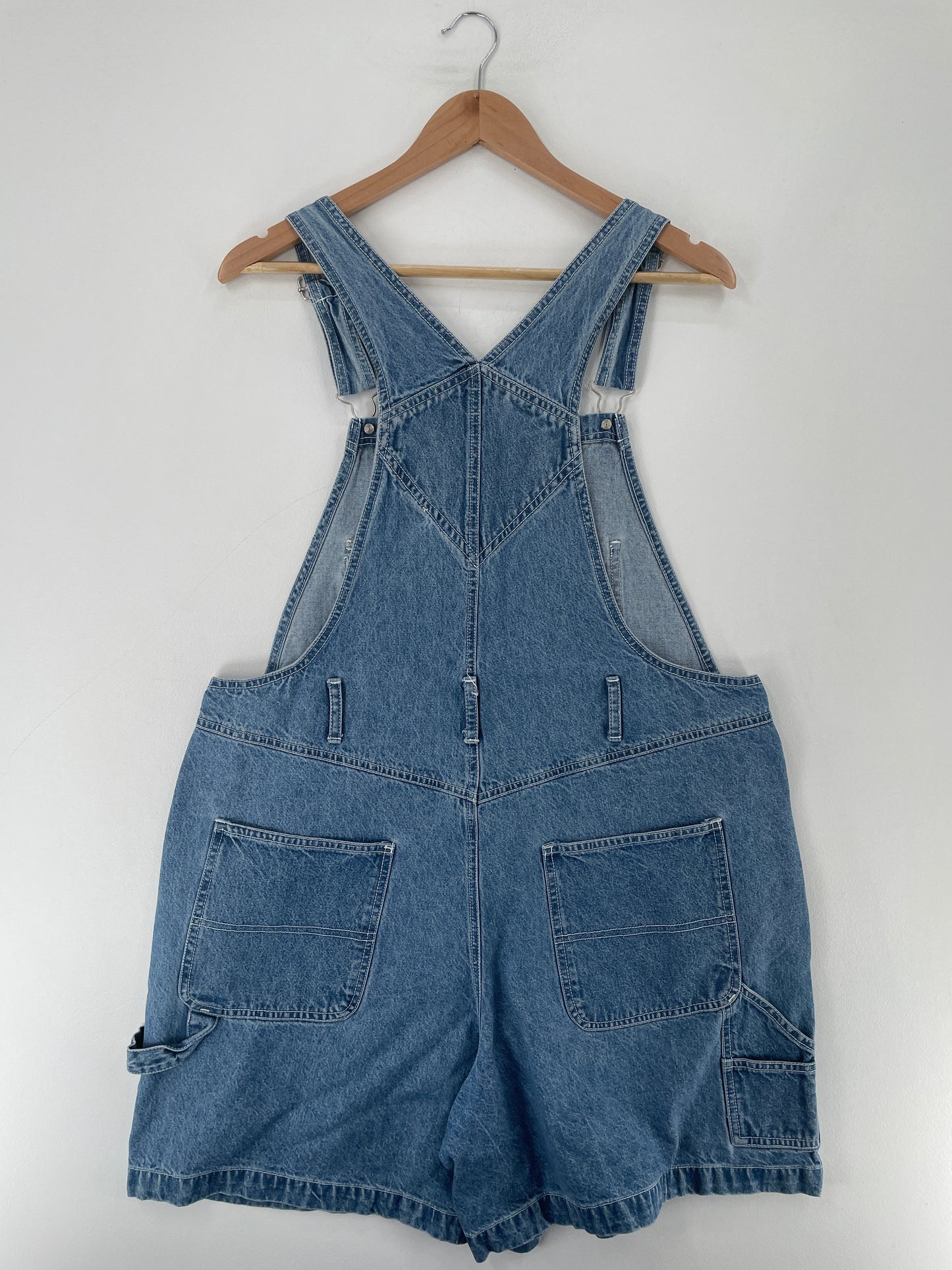 00' DISNEY WINNIE THE POOH Size Ladies.18W(XL) Vintage Denim Overall / E7888P