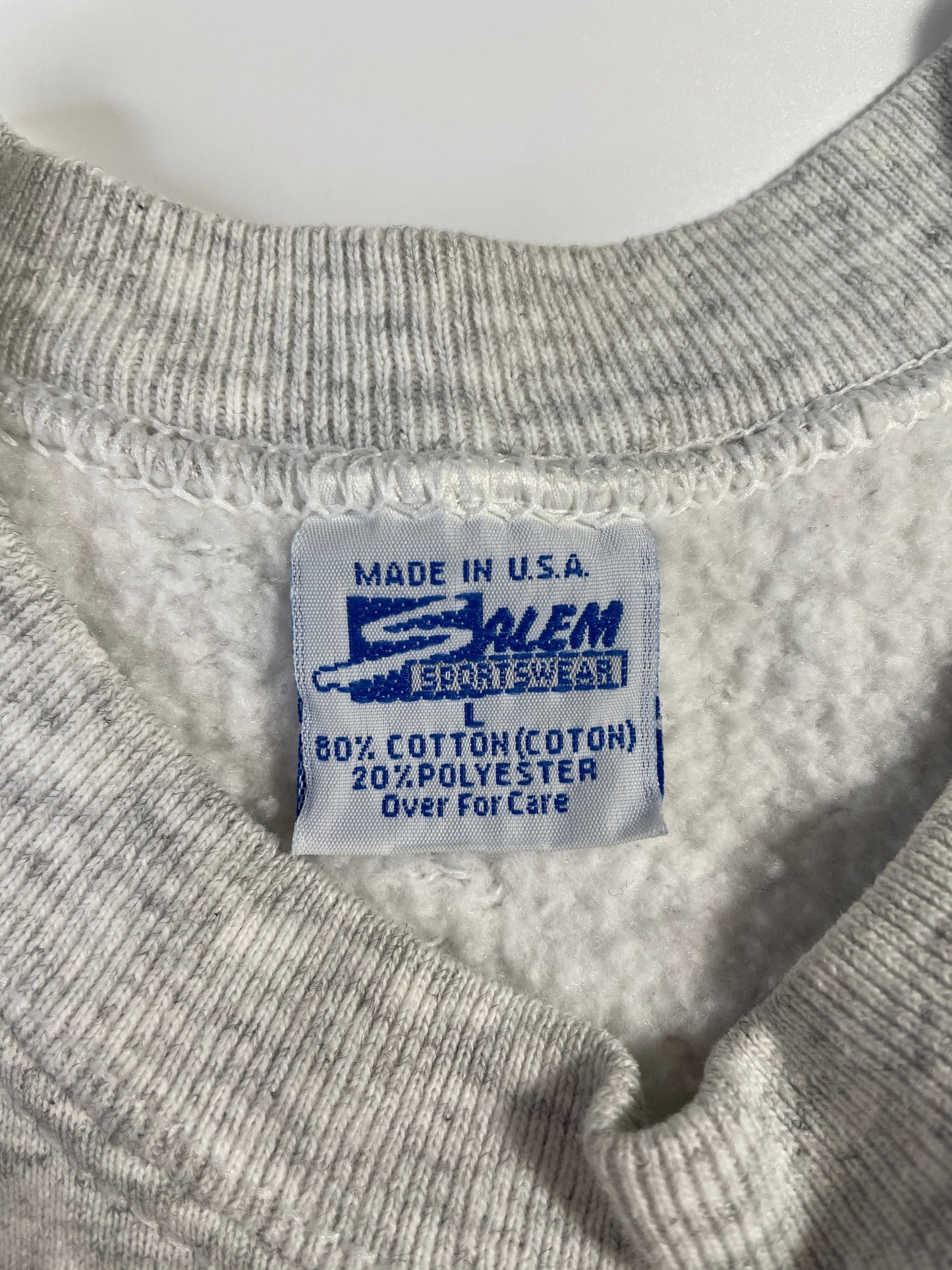 1994 SALEM x NEW ENGLAND PATRIOTS Made in USA Size L Vintage NFL Sweat-Shirt / F9464S