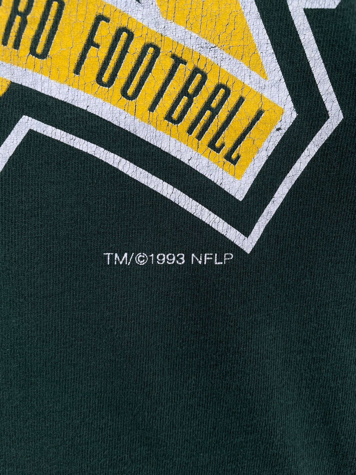 (XL) 1993 GREEN BAY PACKERS Vintage NFL T-Shirt / A0242T