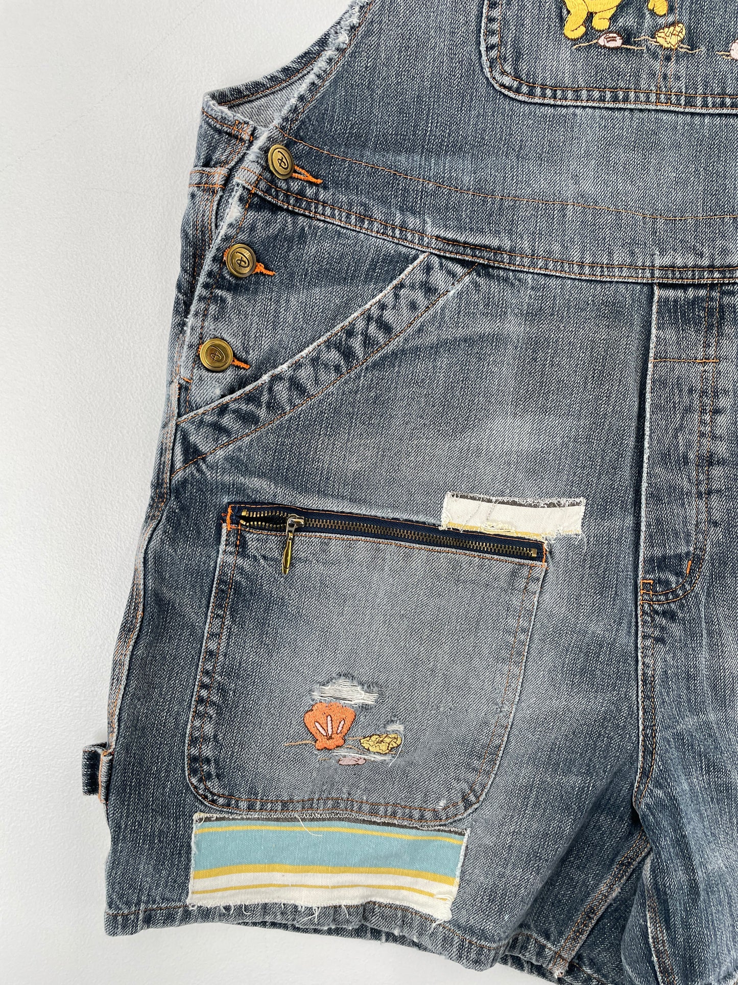 Vintage DISNEY DISNEY WINNIE THE POOH Size L Denim Overall / E7848P