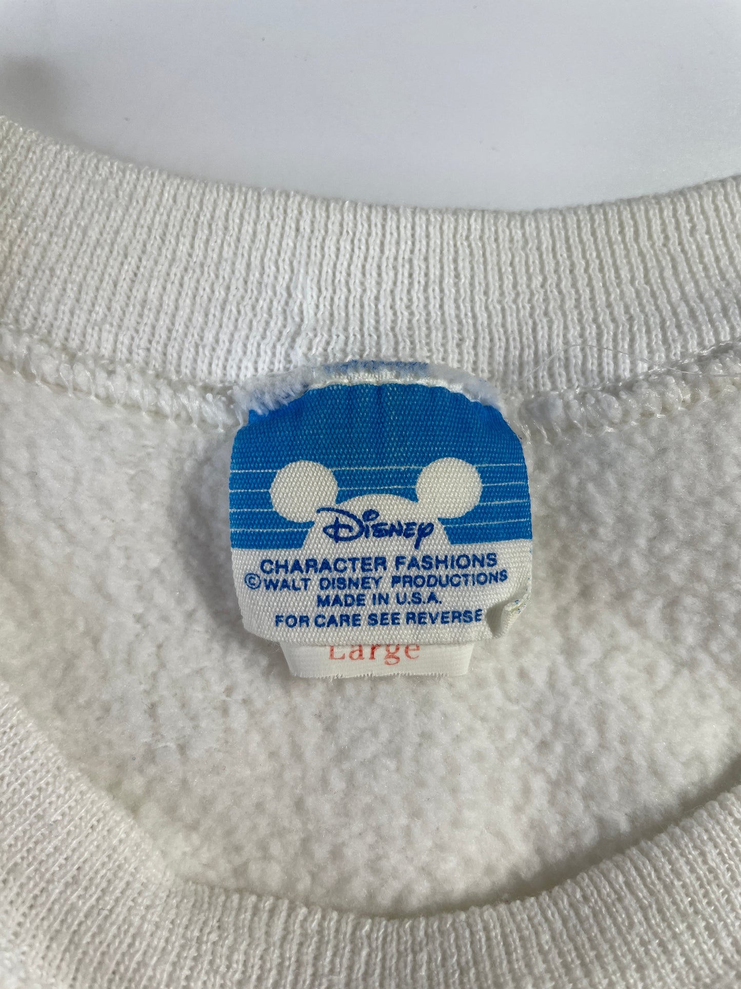 1988 DISNEY MICKEY Made in USA Size L Vintage Sweat-shirt / G935S