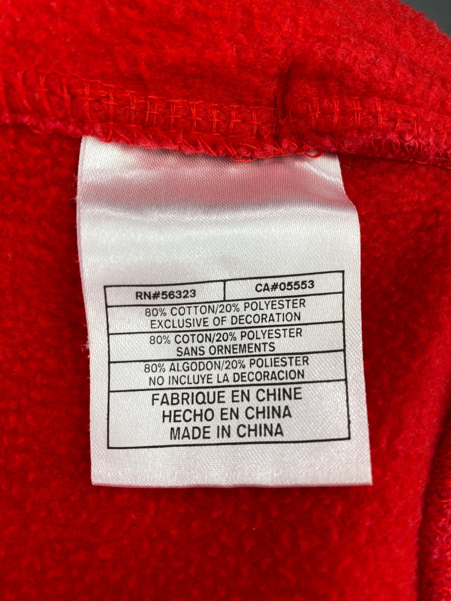 00' NIKE x OHIO STATE Size XXL Vintage College Half Zip Sweat-shirt / F5353S