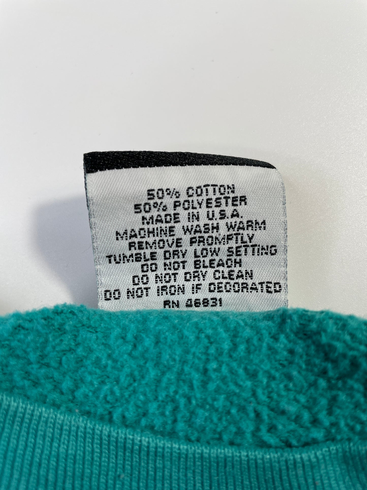 1992 CHARLOTTE HORNETS Made in USA Size XL Vintage NBA Sweat-Shirt / F455S