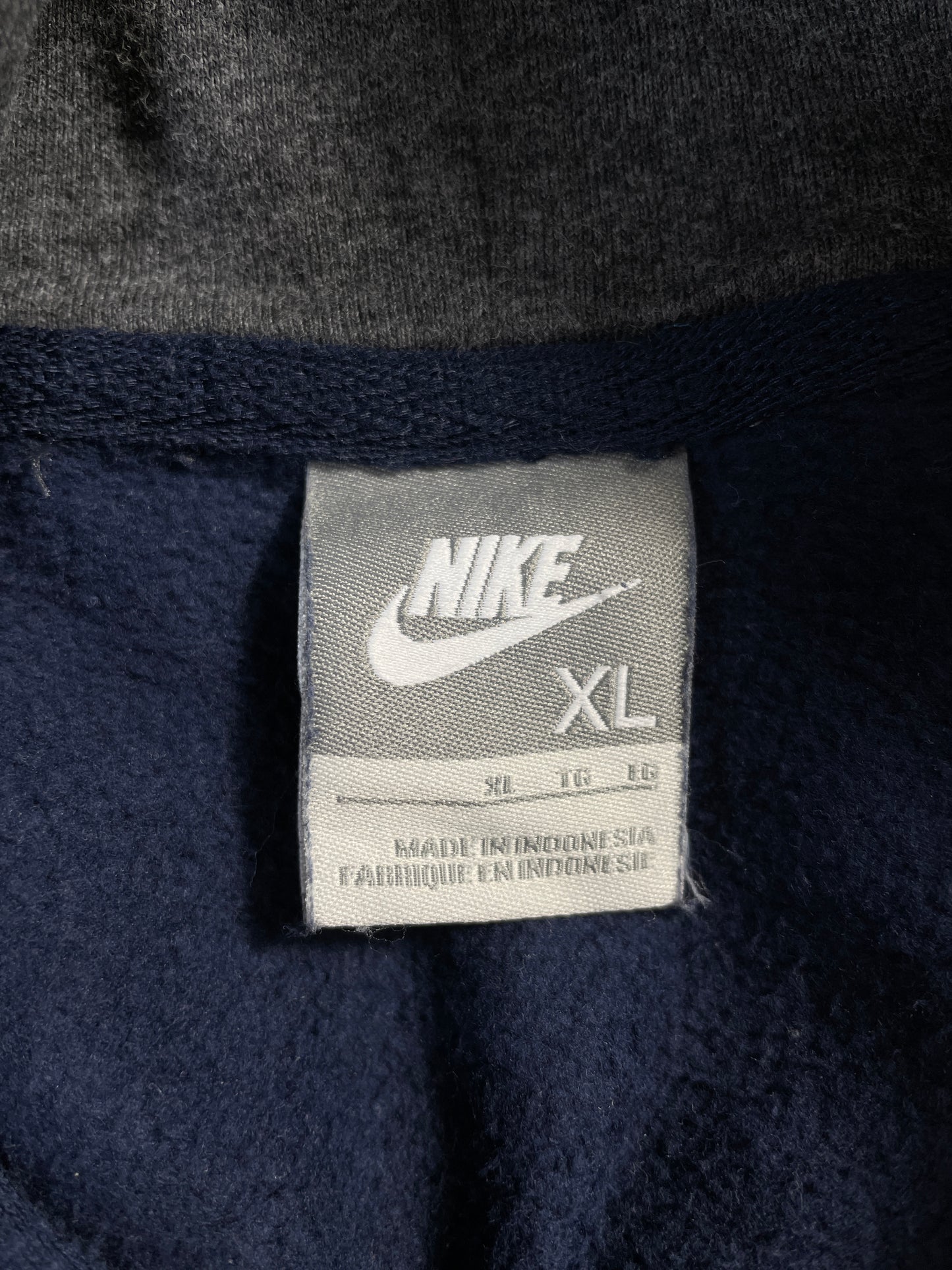 00' NIKE MINI SWOOSH Size XL Vintage Hoodie Sweat-Shirt / E6895S
